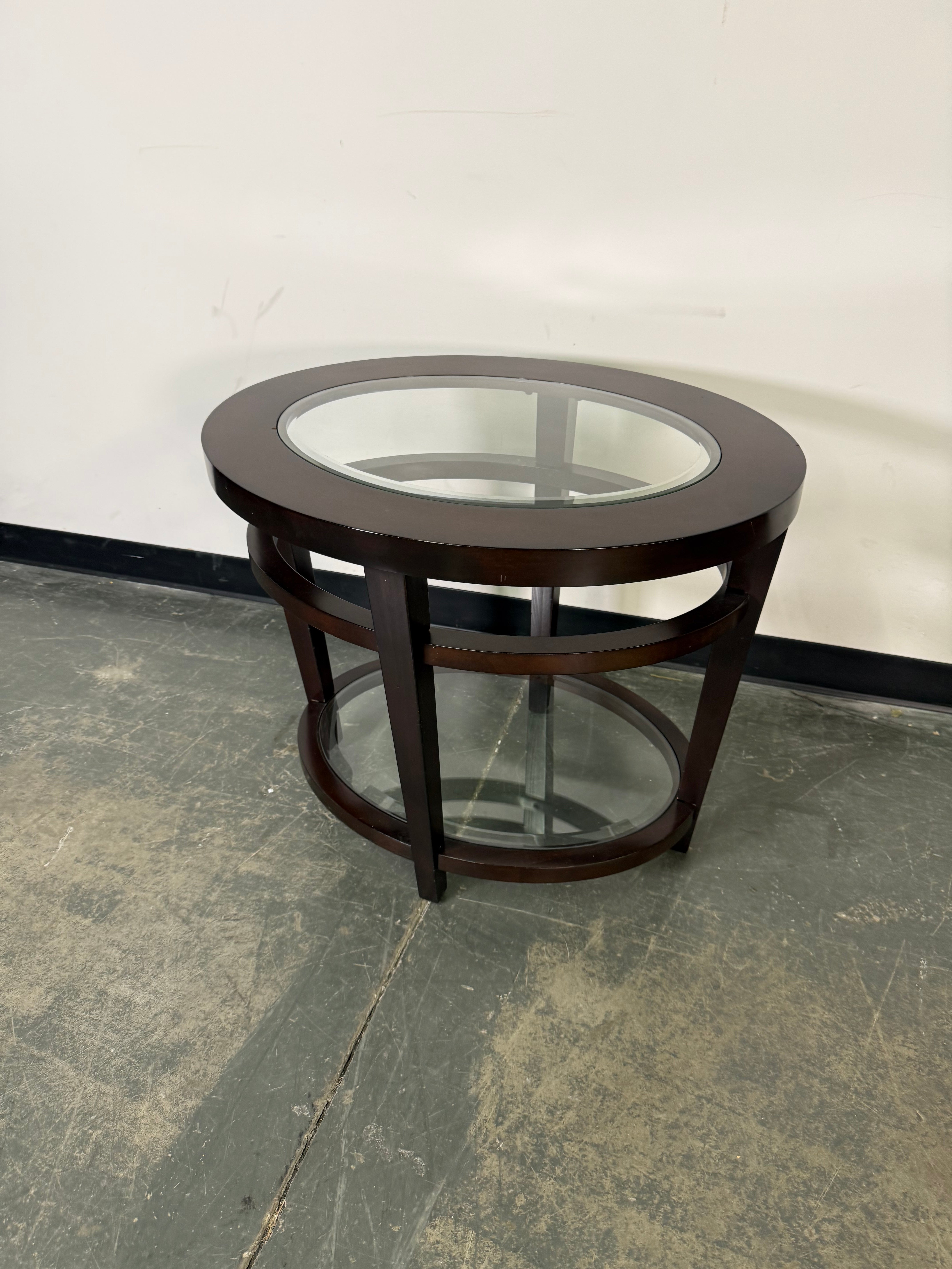 Modern Espresso Sofa & End Table Set