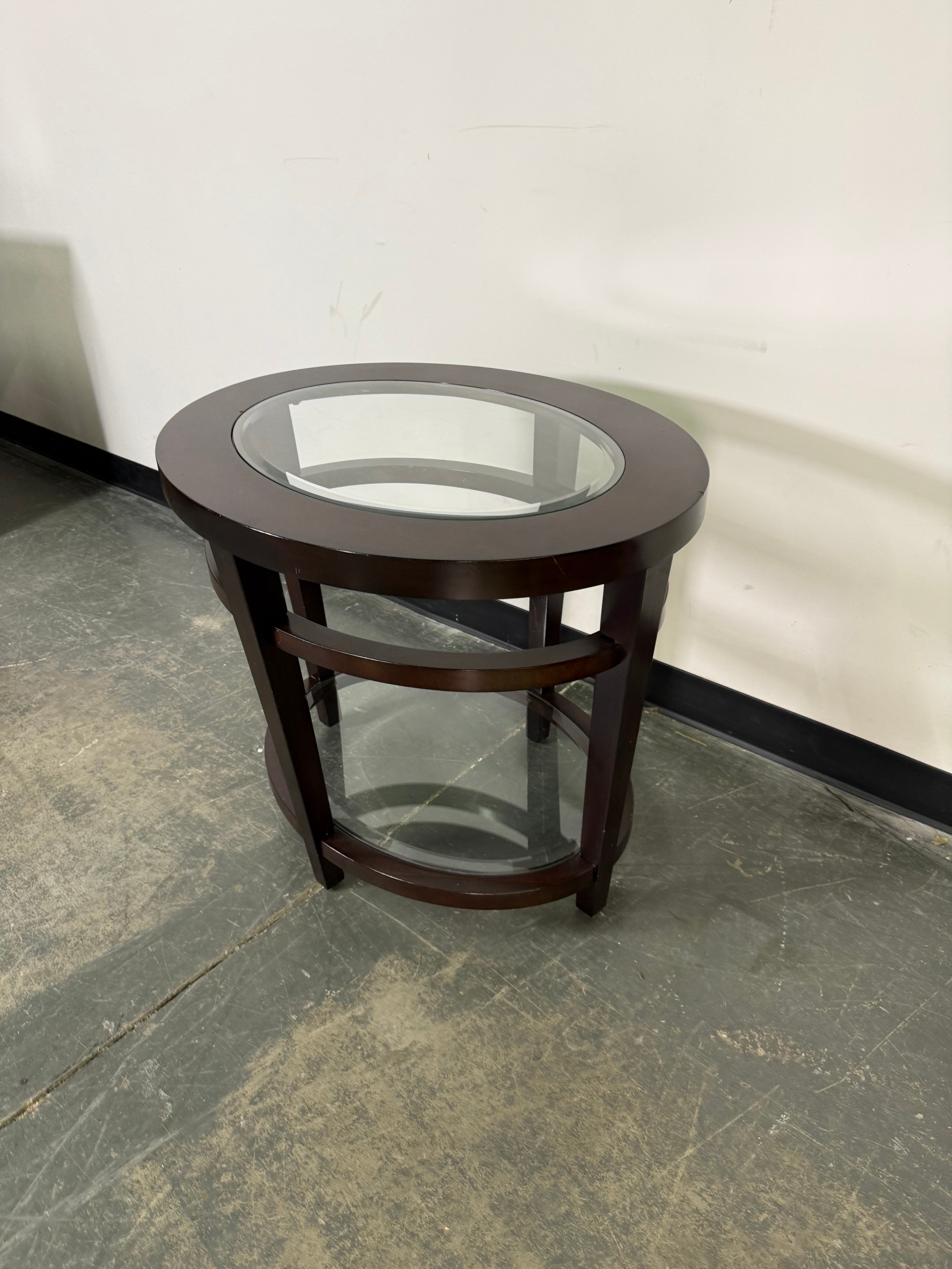 Modern Espresso Sofa & End Table Set