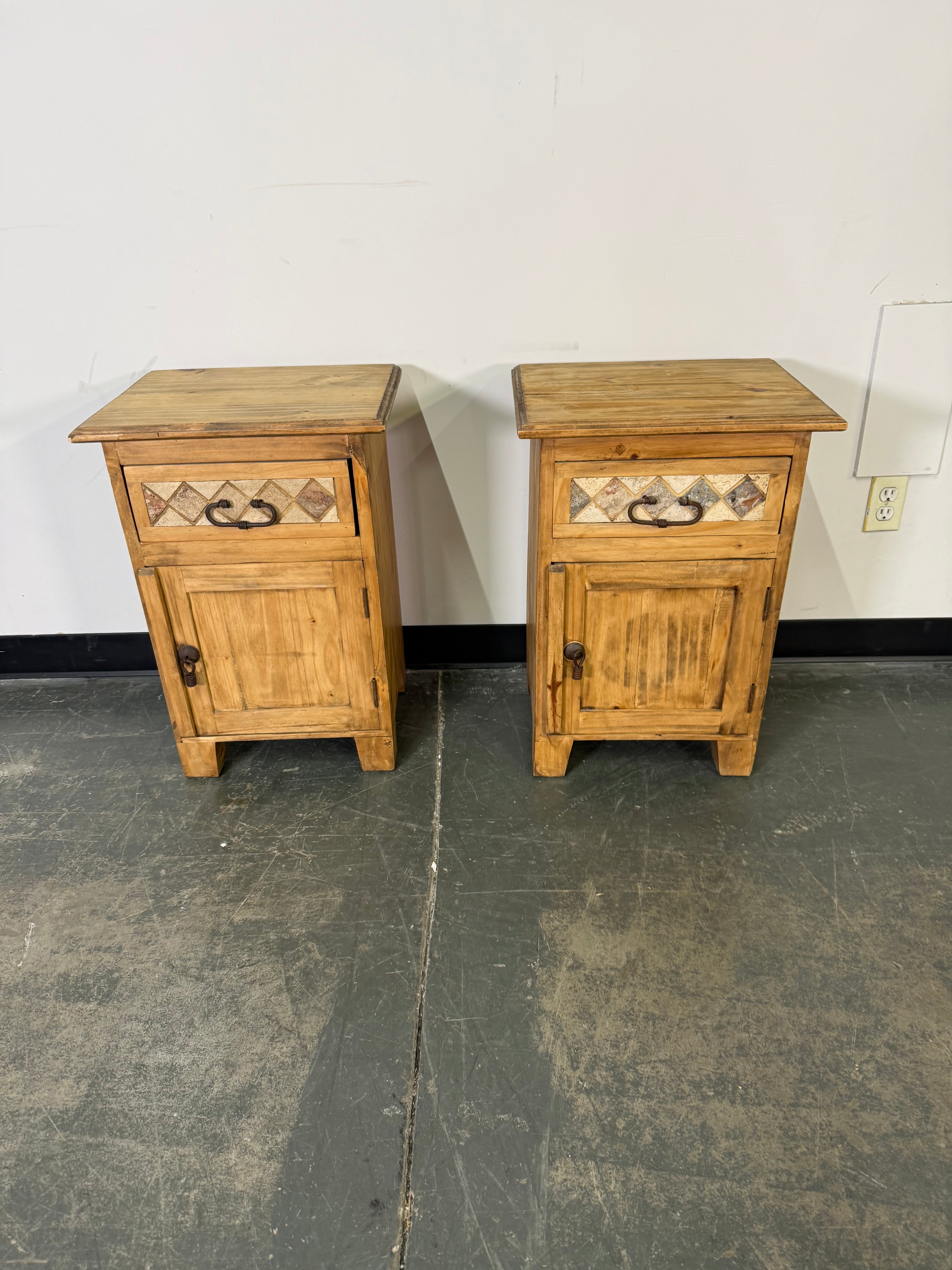 Rustic Southwestern Nightstand Set