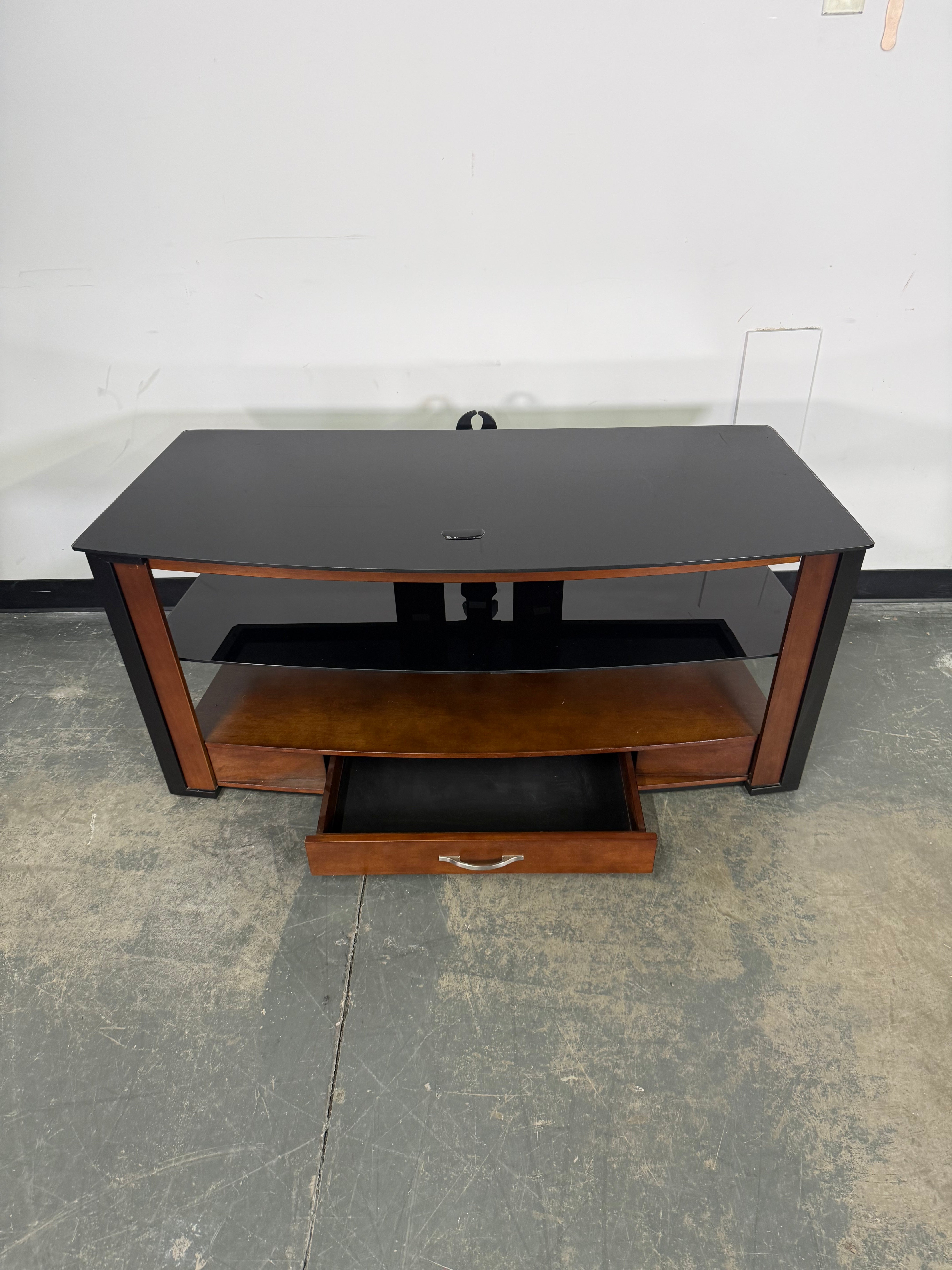 Modern Glass Top Entertainment Center