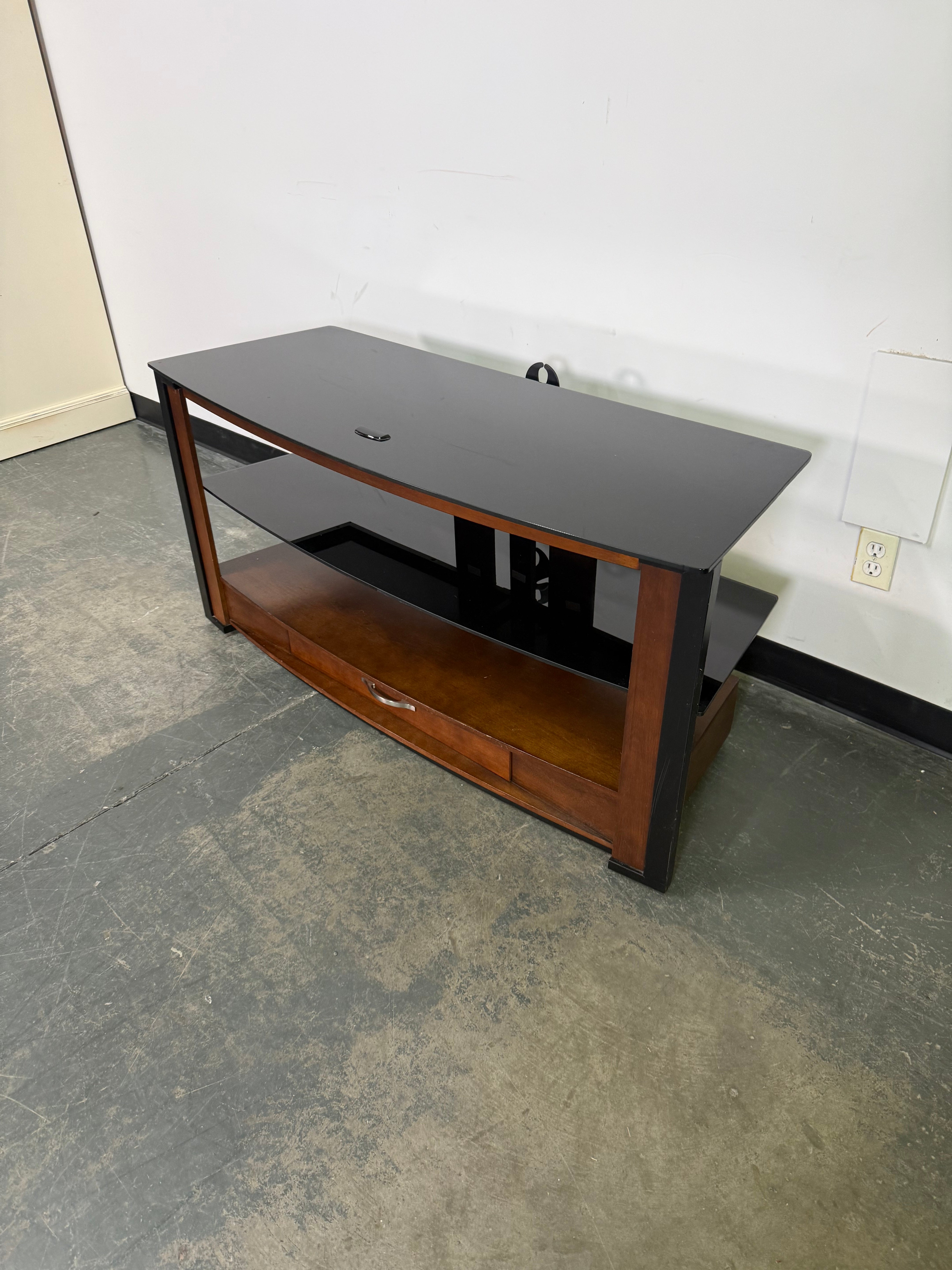 Modern Glass Top Entertainment Center