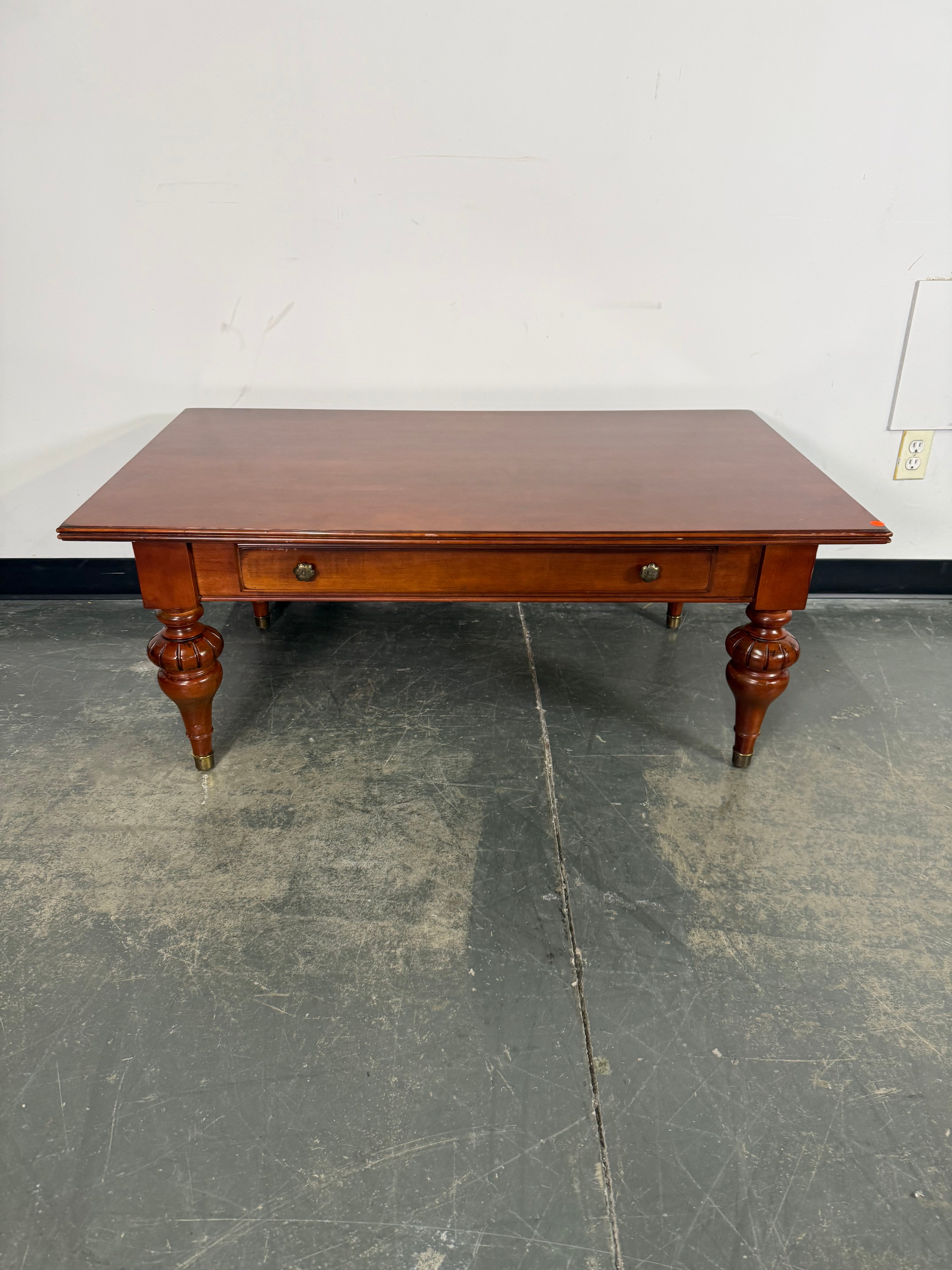Ethan Allen Coffee Table with Storage Drawer