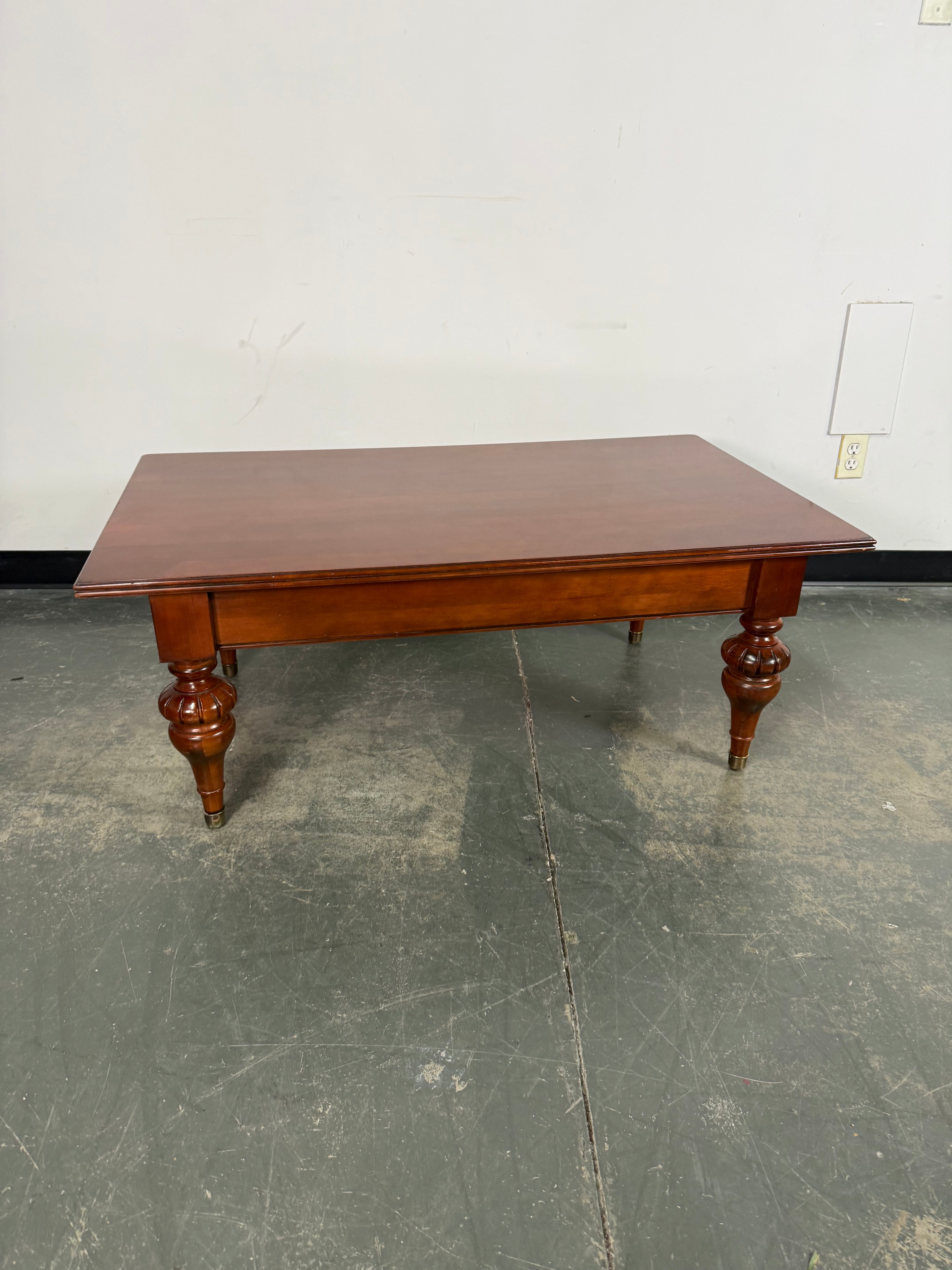 Ethan Allen Coffee Table with Storage Drawer