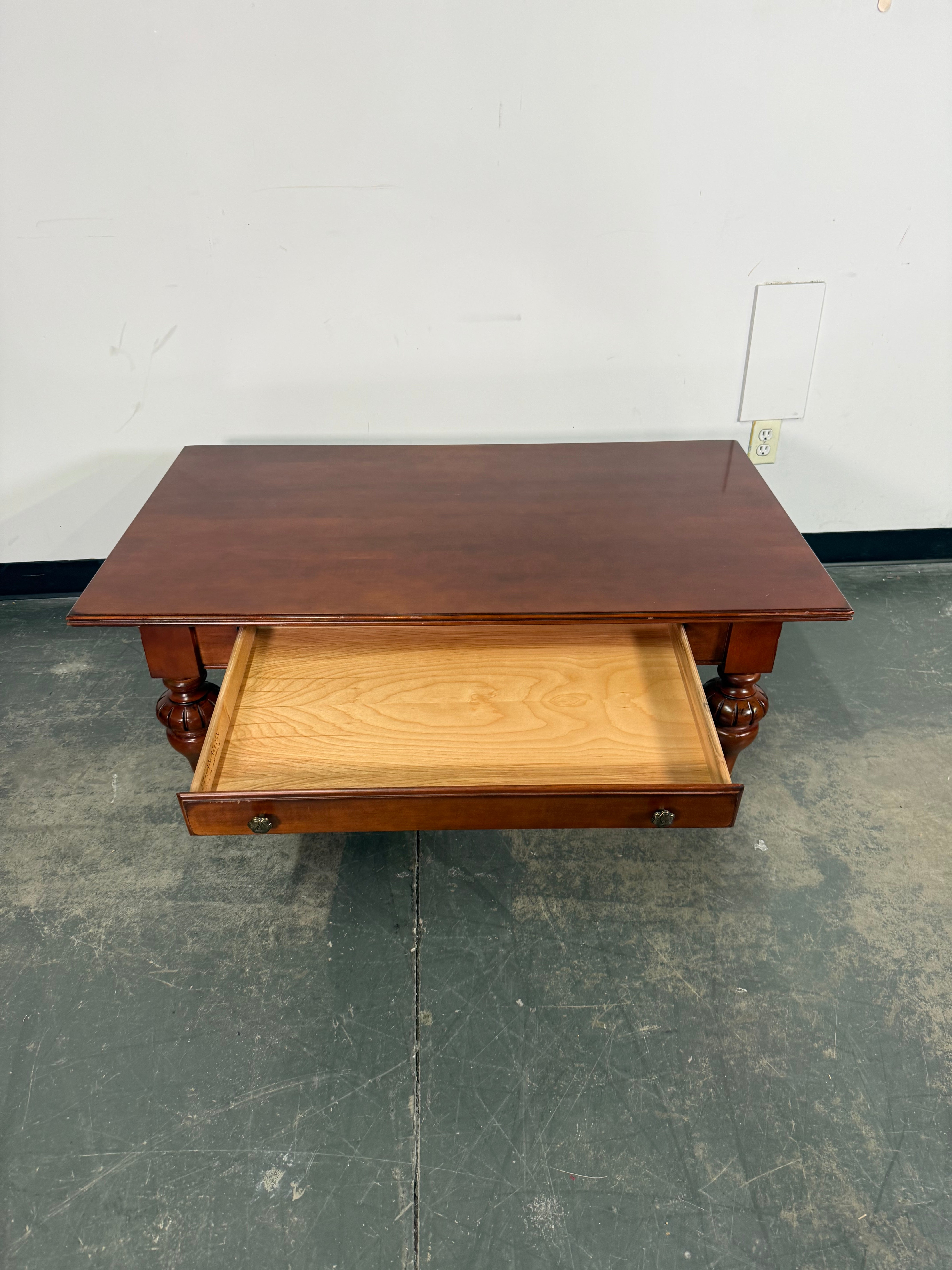 Ethan Allen Coffee Table with Storage Drawer