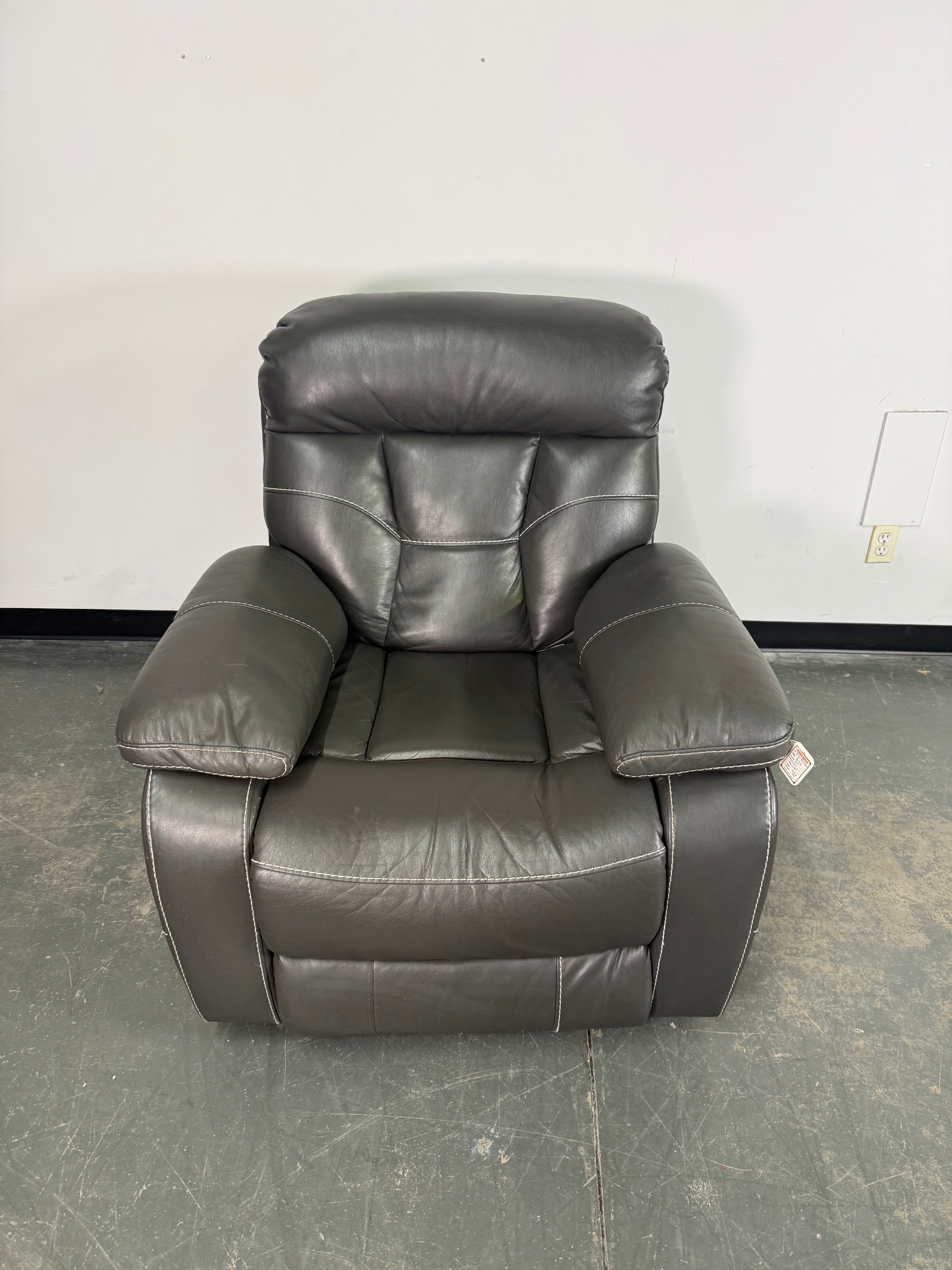 Grey Power Rocker Recliner with USB Charging Port