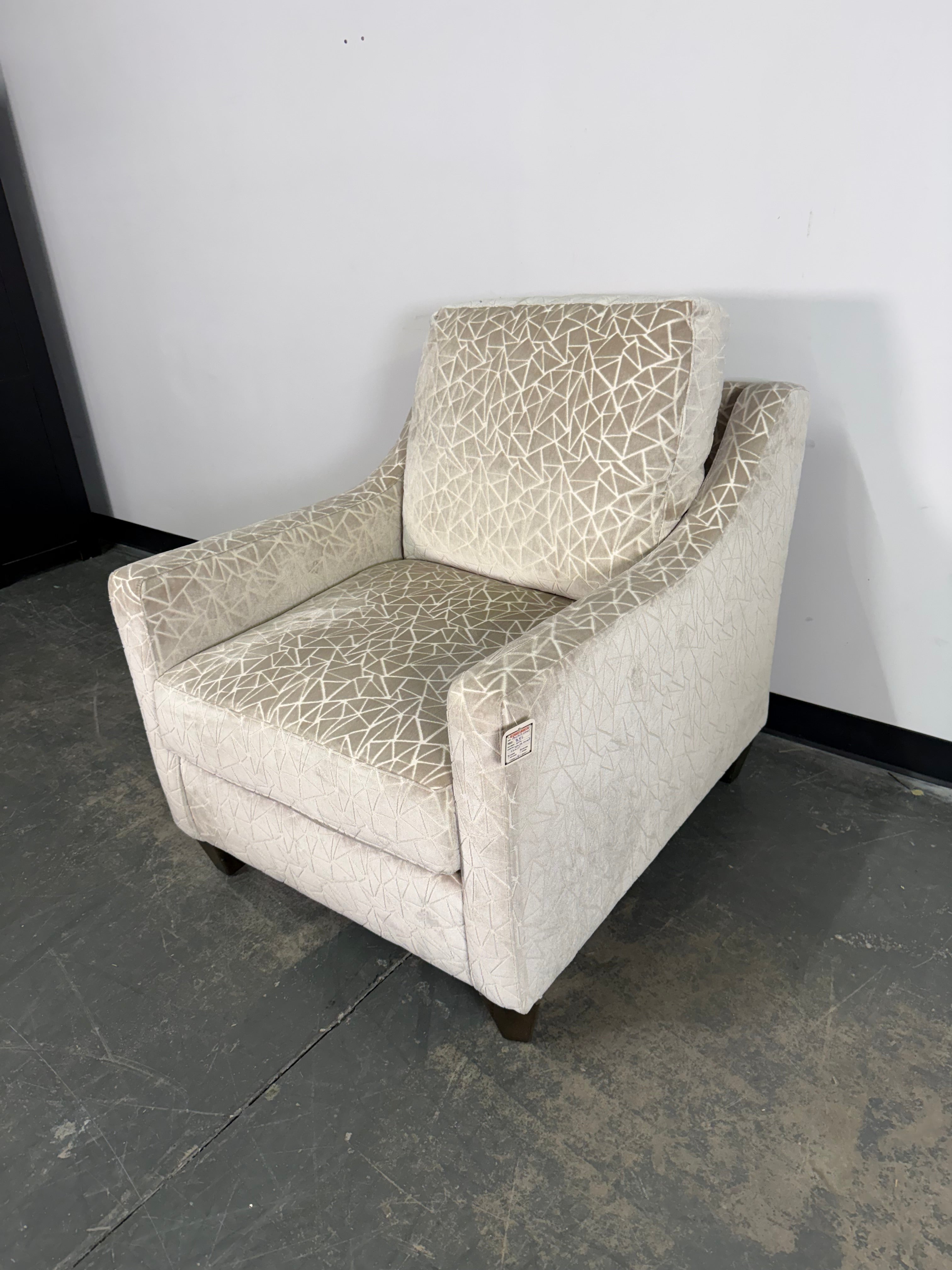 Geometric Pattern Accent Chair