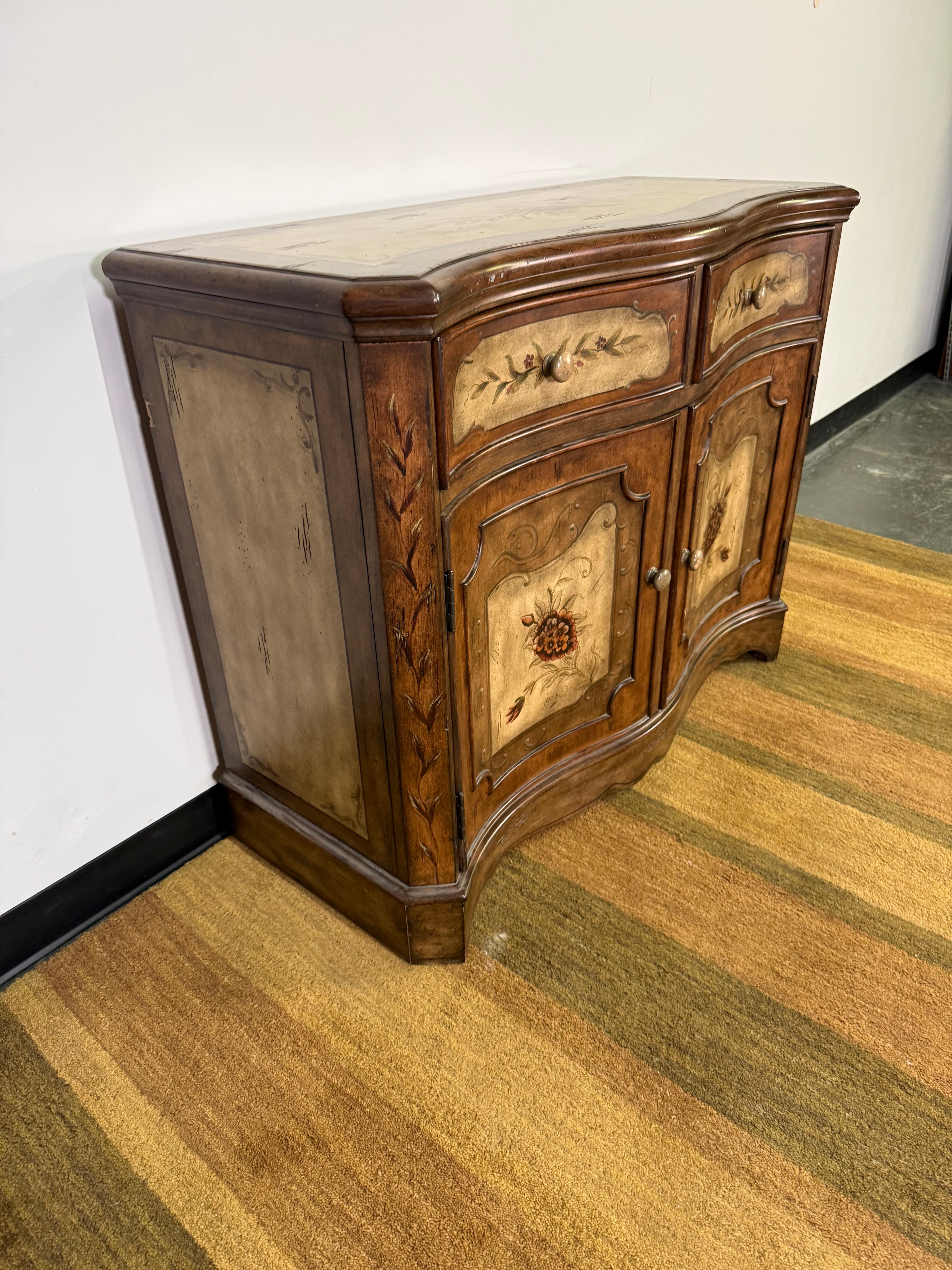Hand Painted Accent Cabinet