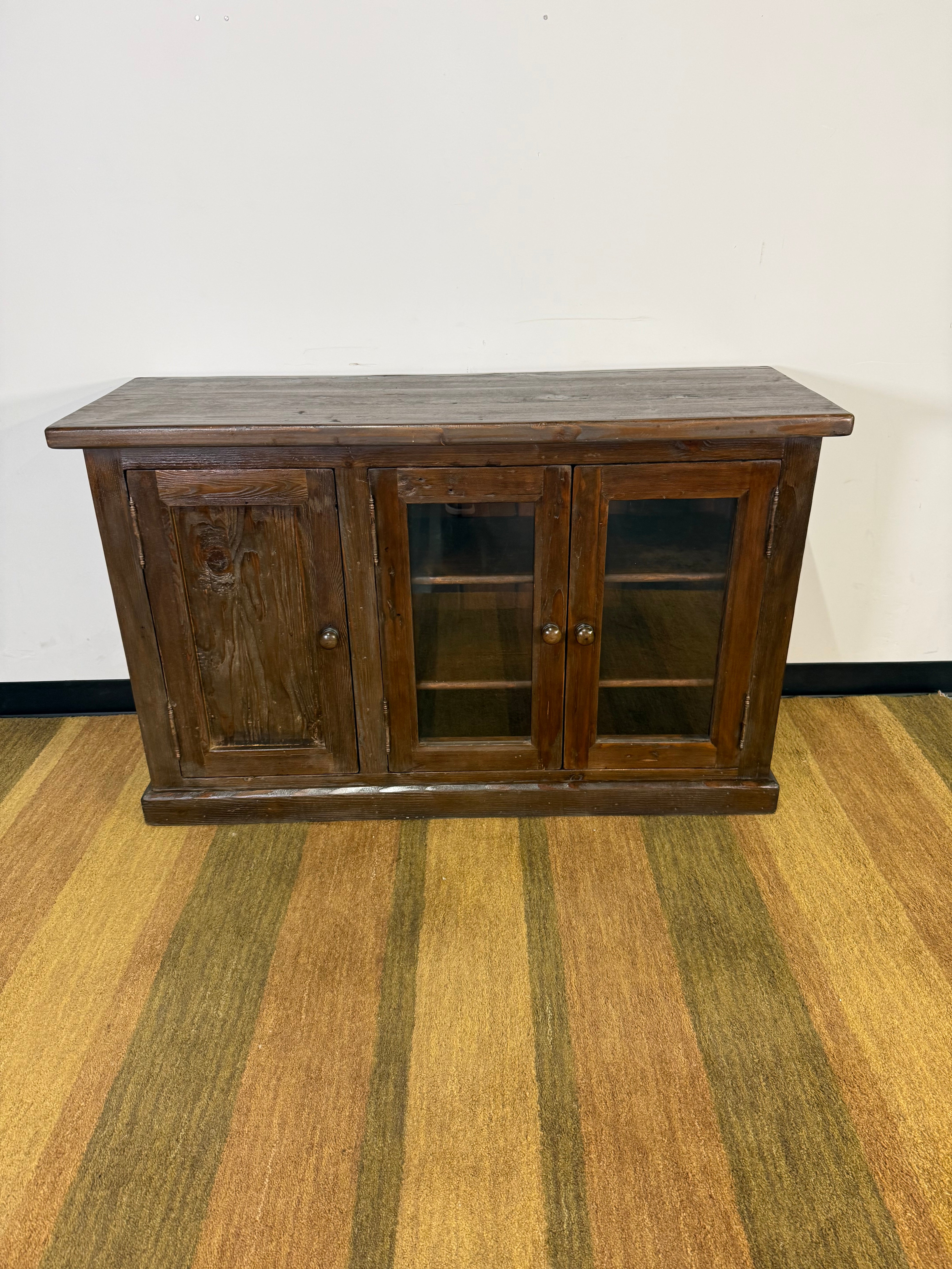 Rustic Solid Wood TV Stand / Media Console