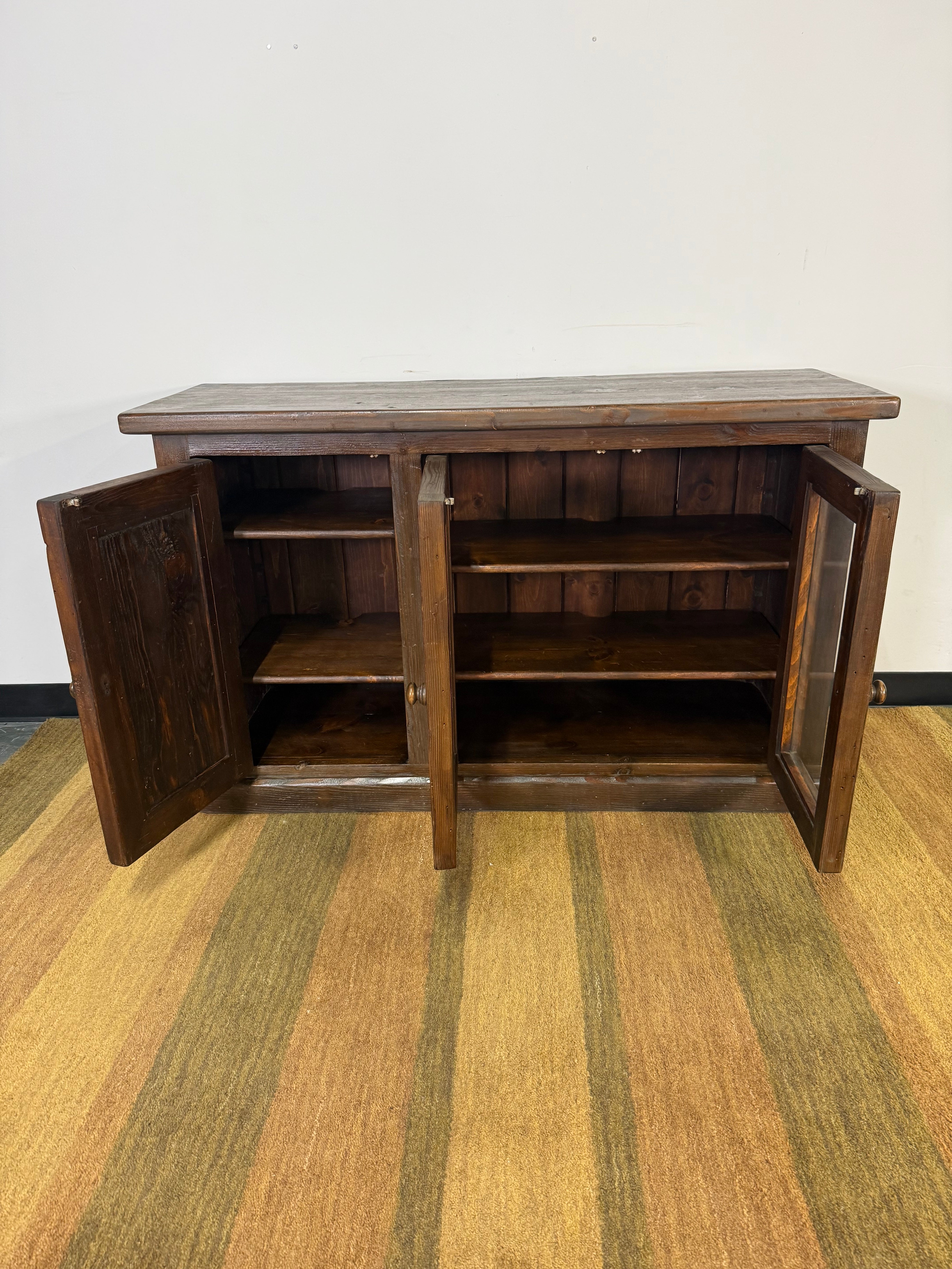 Rustic Solid Wood TV Stand / Media Console