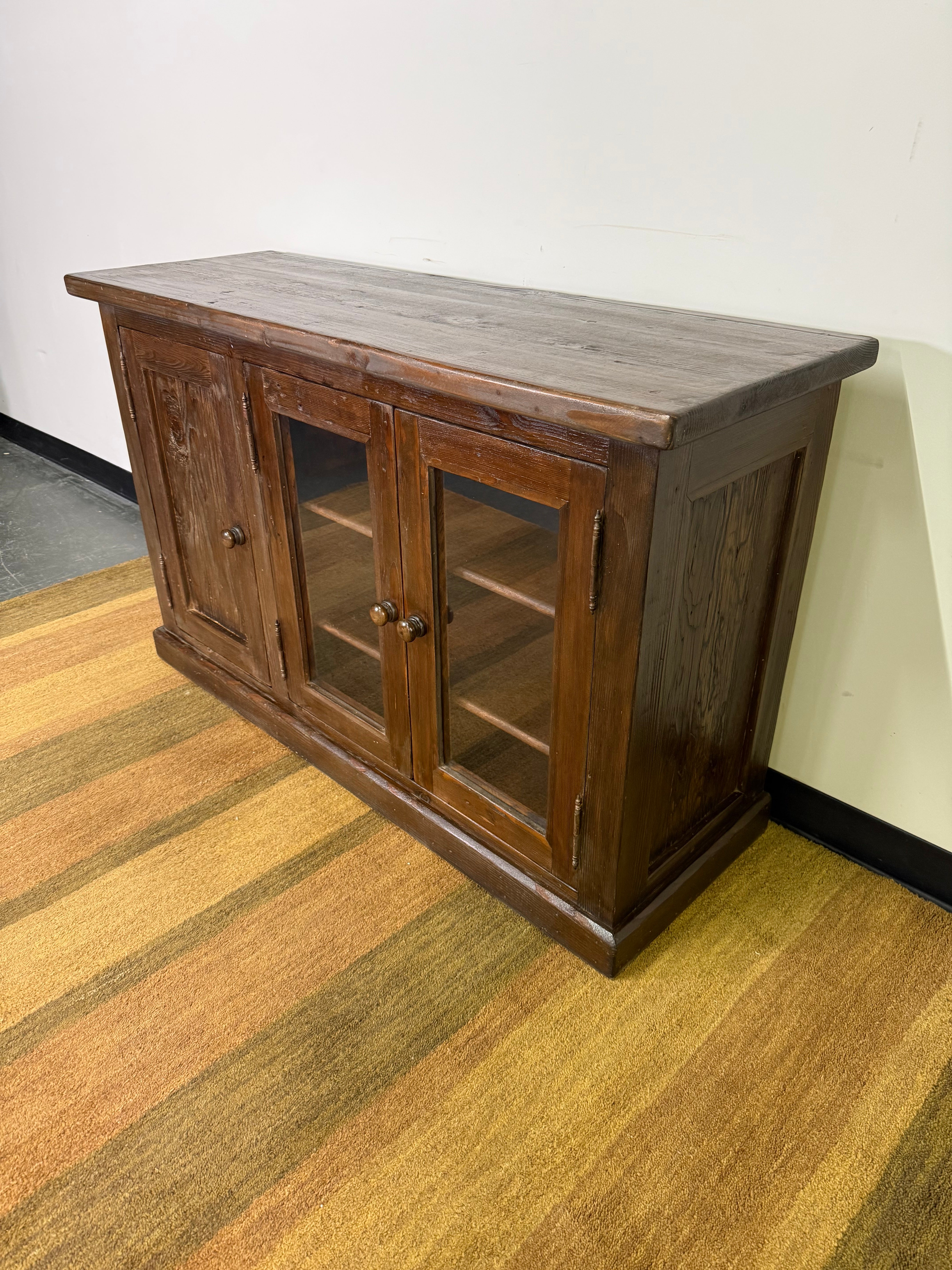 Rustic Solid Wood TV Stand / Media Console