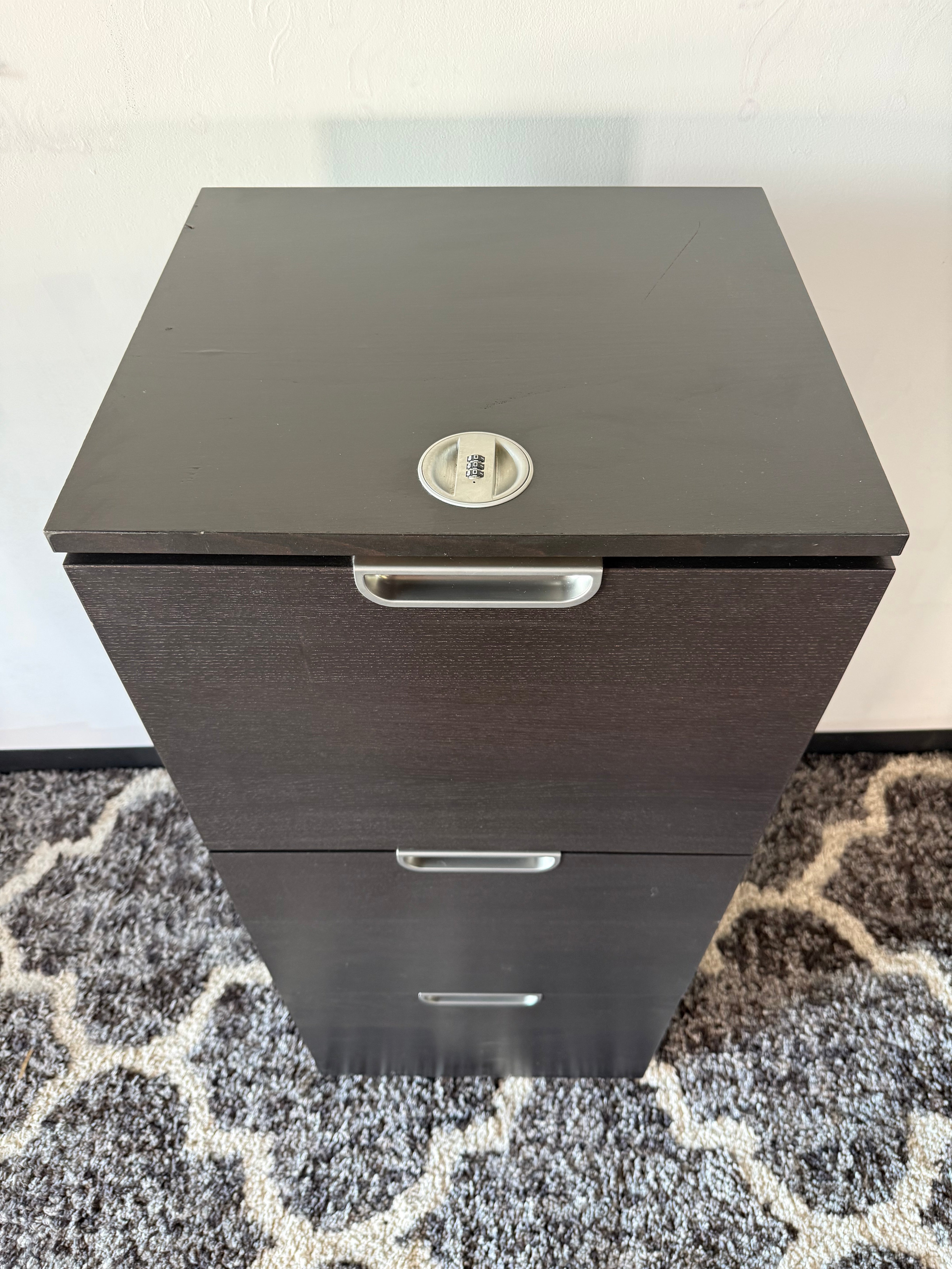 Locking Espresso File Cabinets&nbsp;