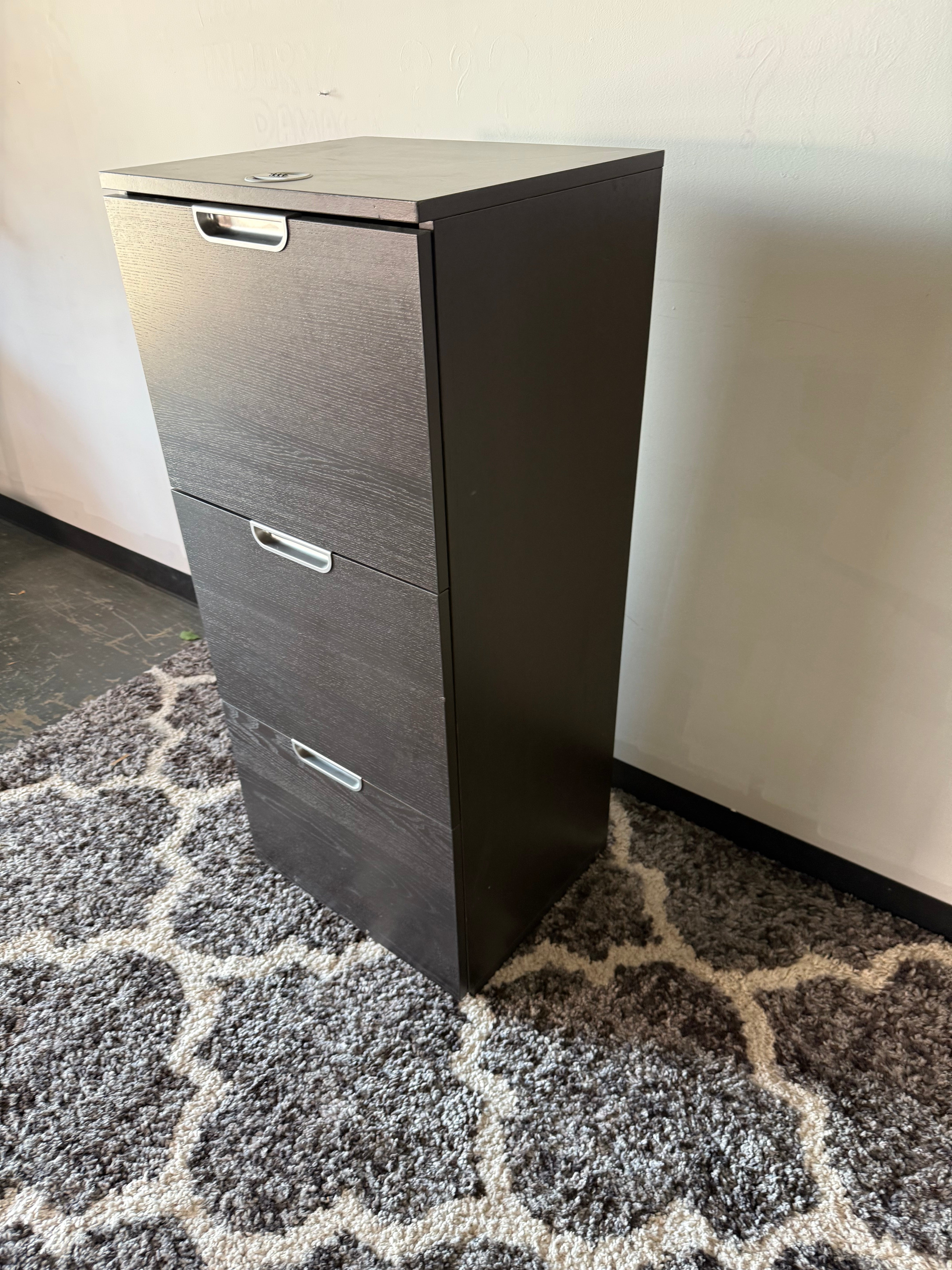 Locking Espresso File Cabinets&nbsp;