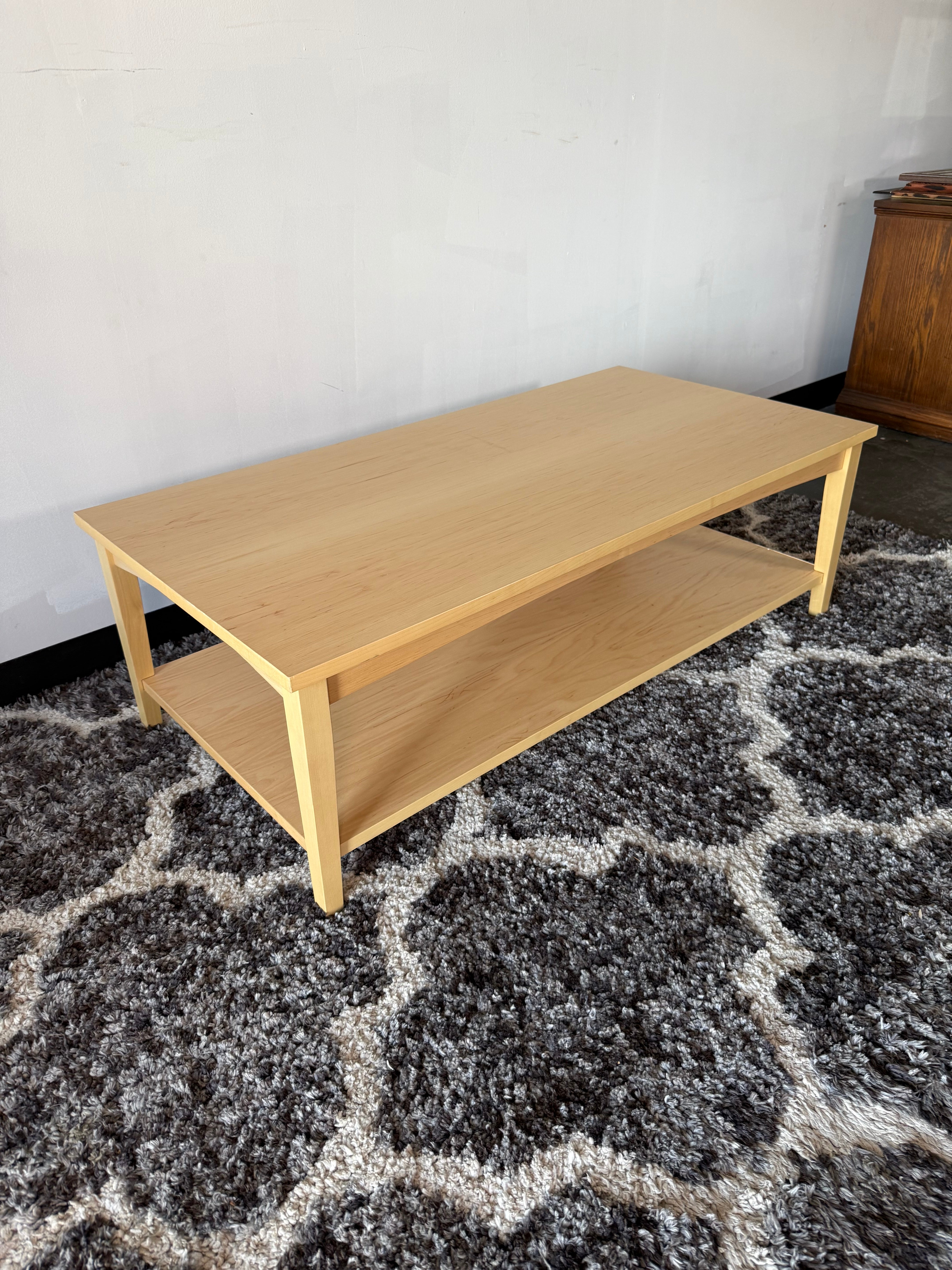 Simple Shaker-Style Maple Coffee Table
