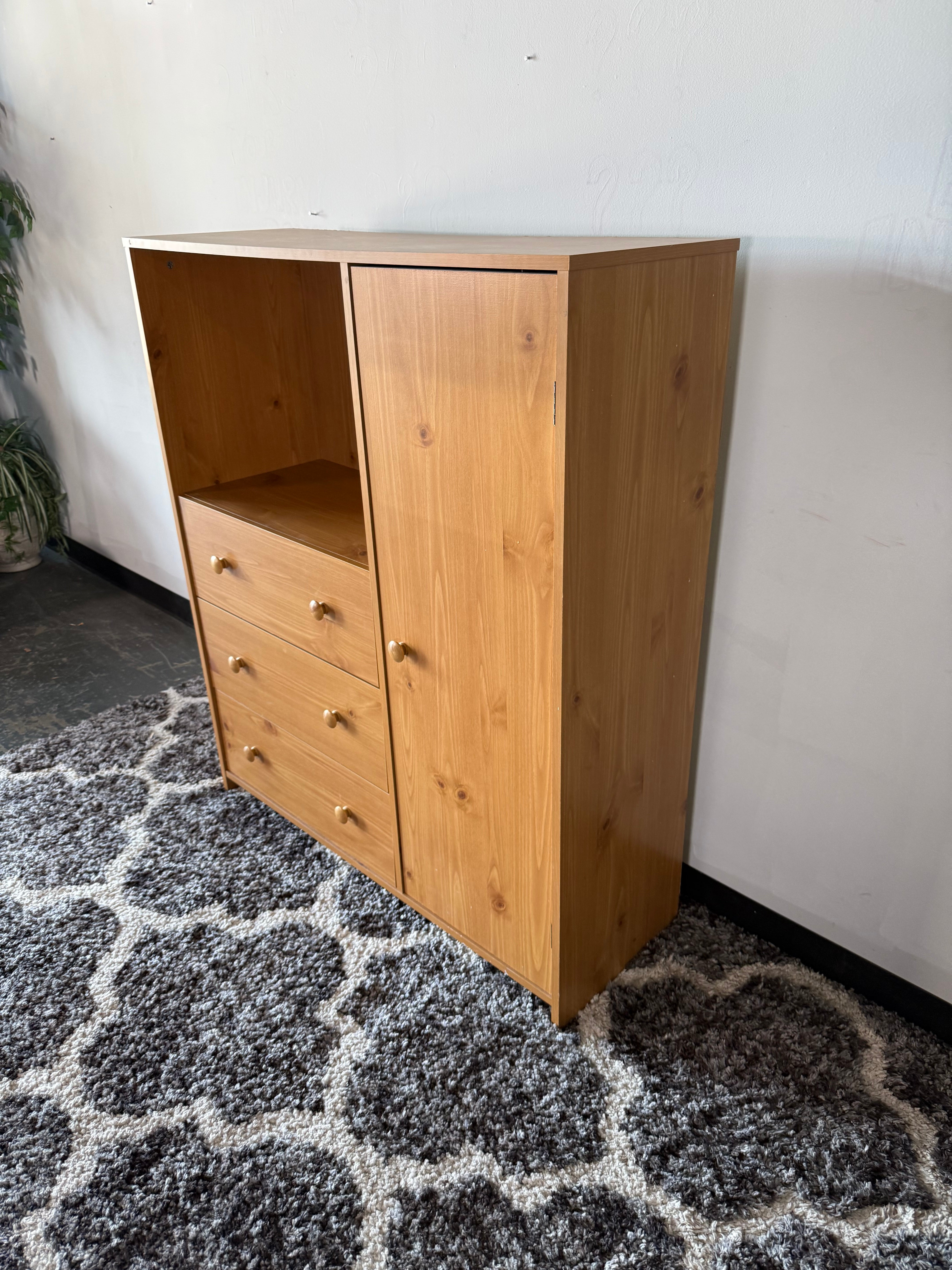 Knotty Pine Storage Cabinet
