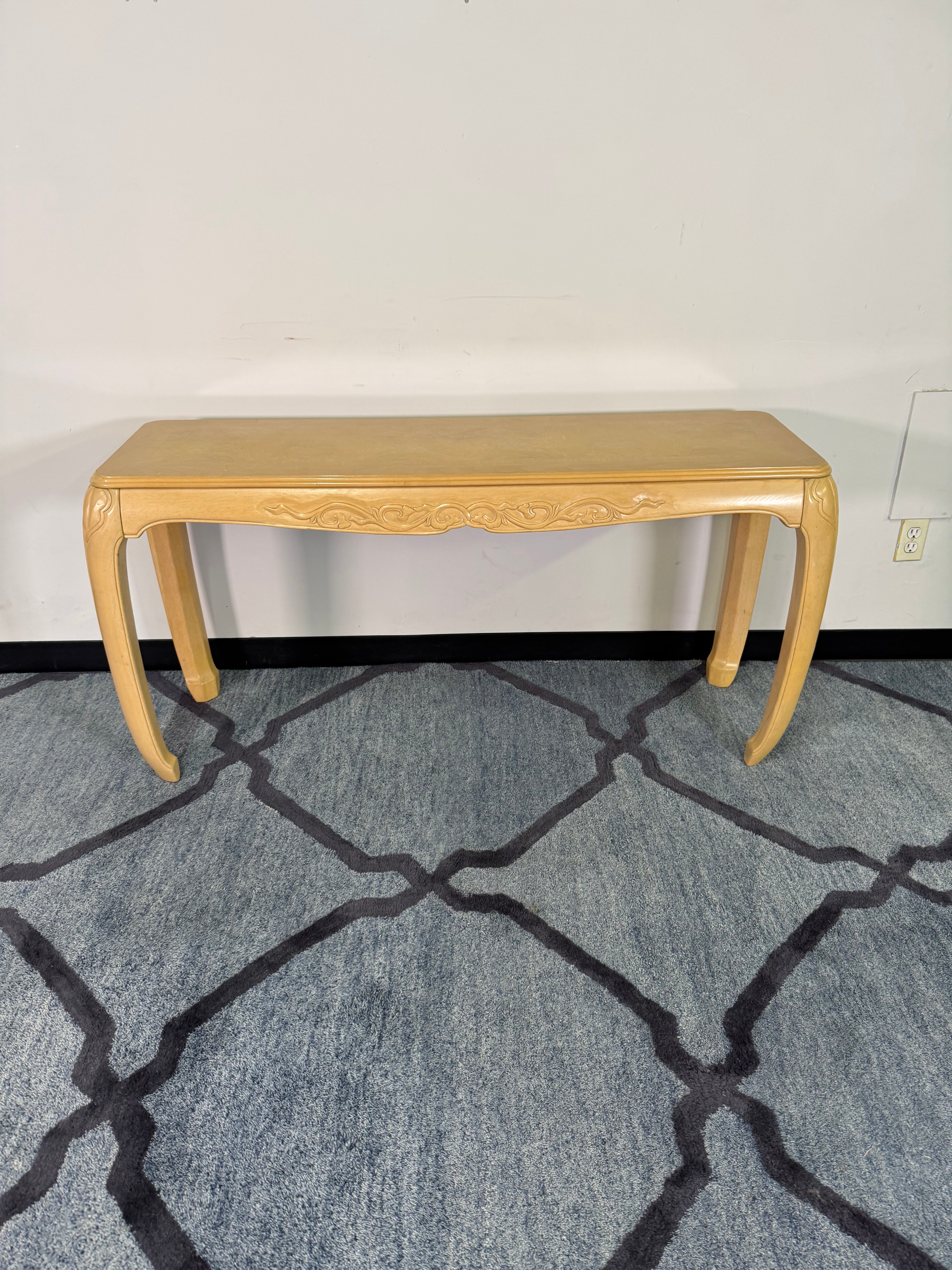 French Provincial Carved Sofa Table