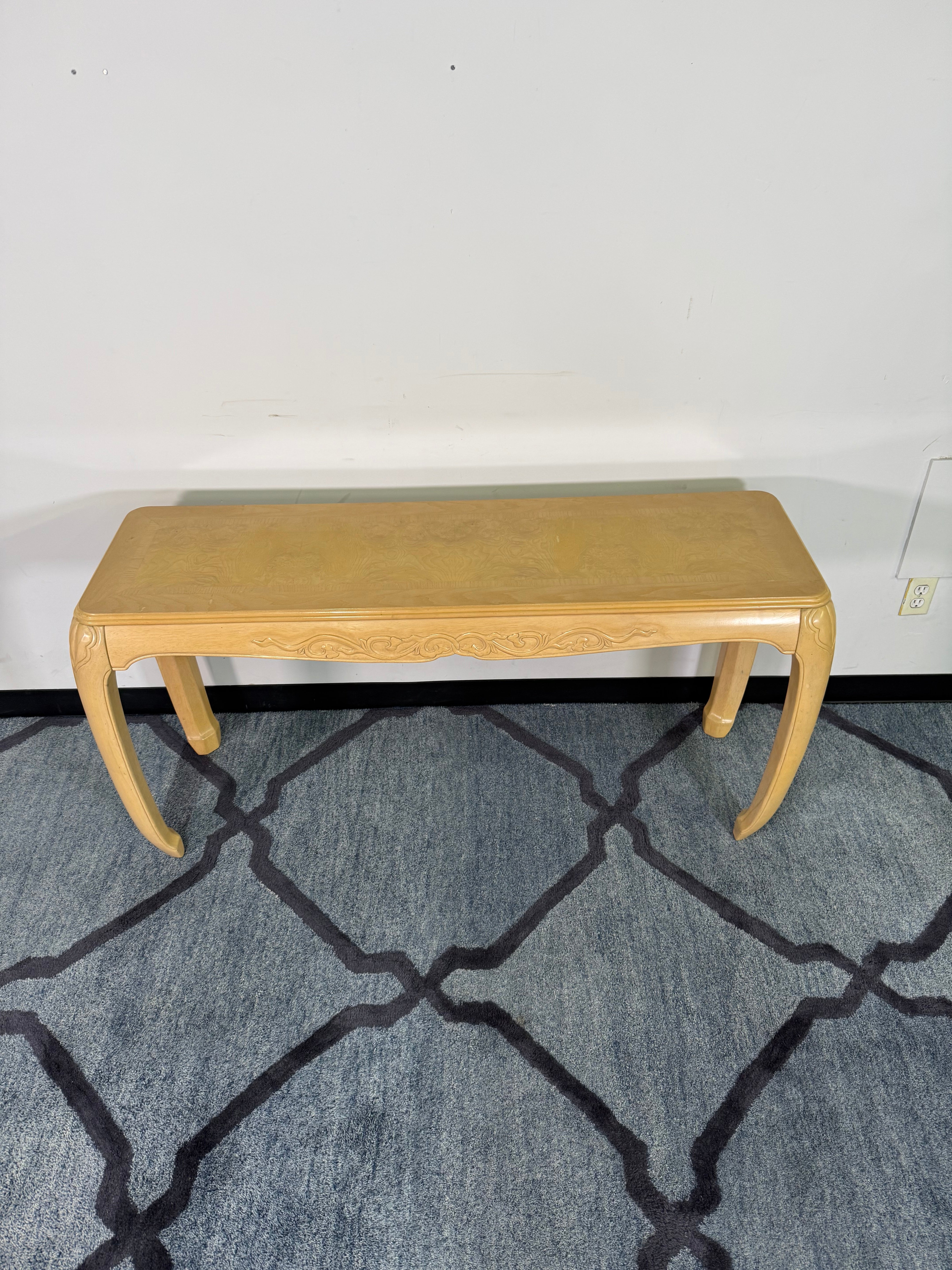 French Provincial Carved Sofa Table