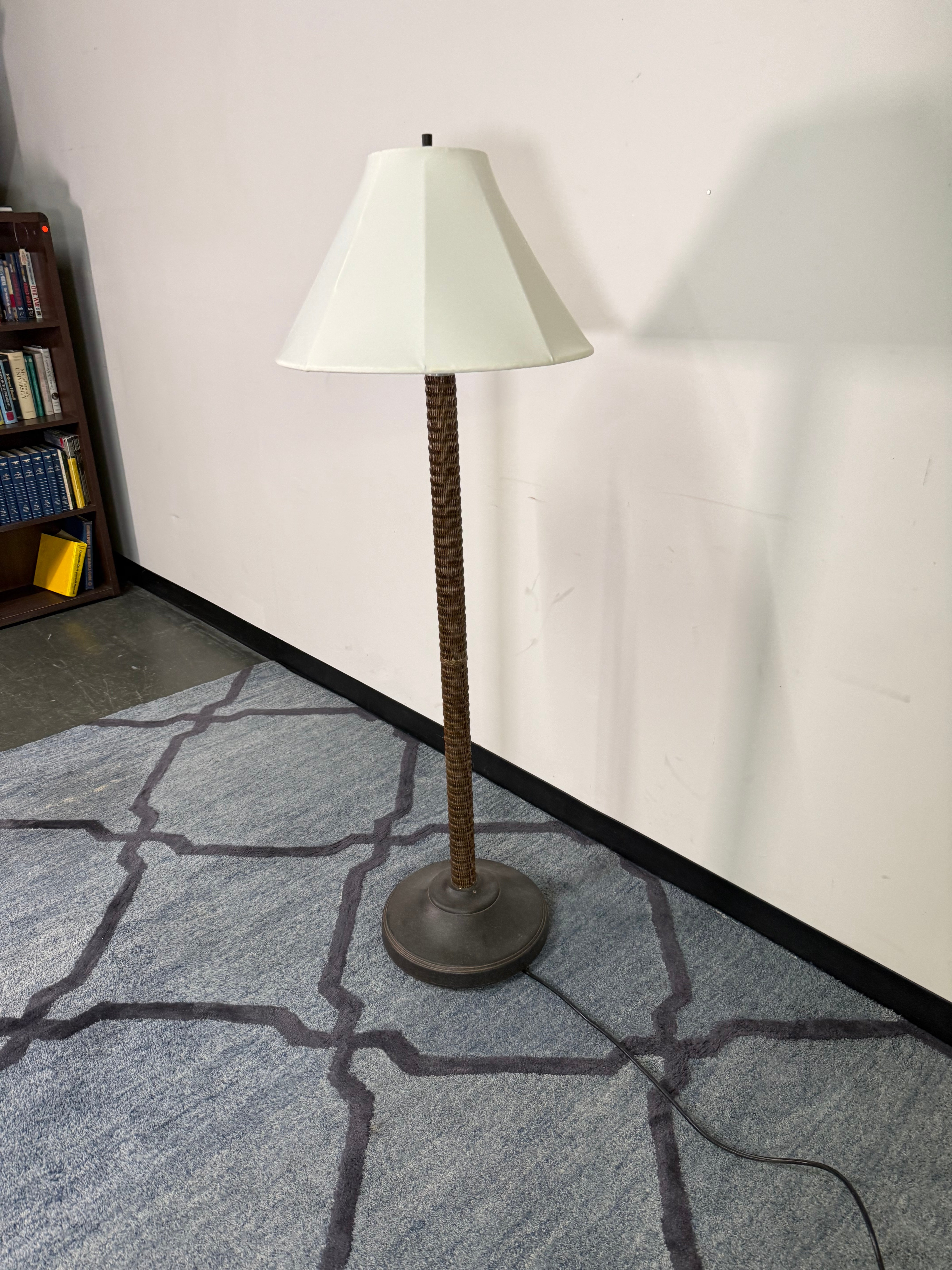 Wrapped Rattan Floor Lamp