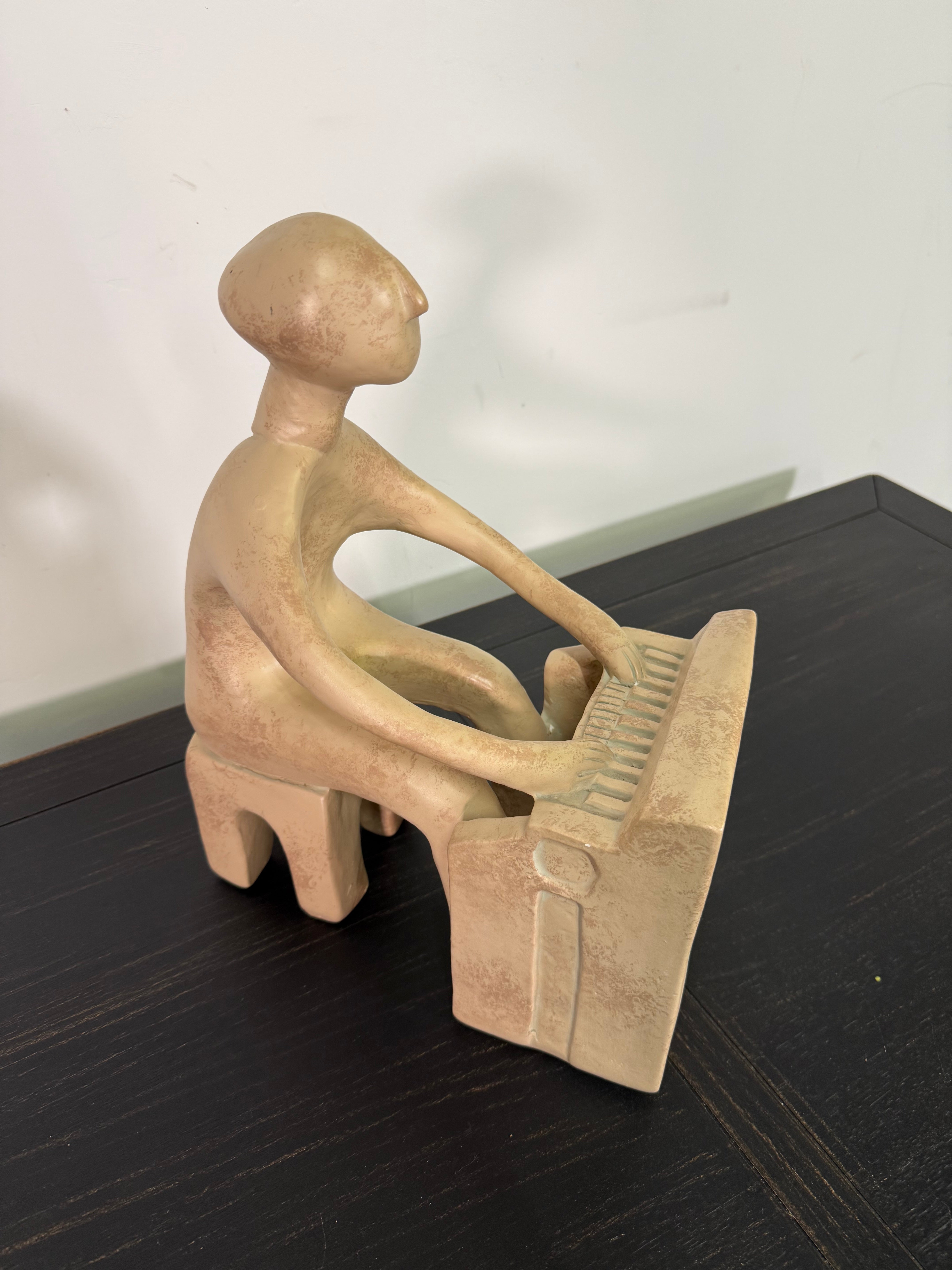 Modernist “Piano Man” Sculpture