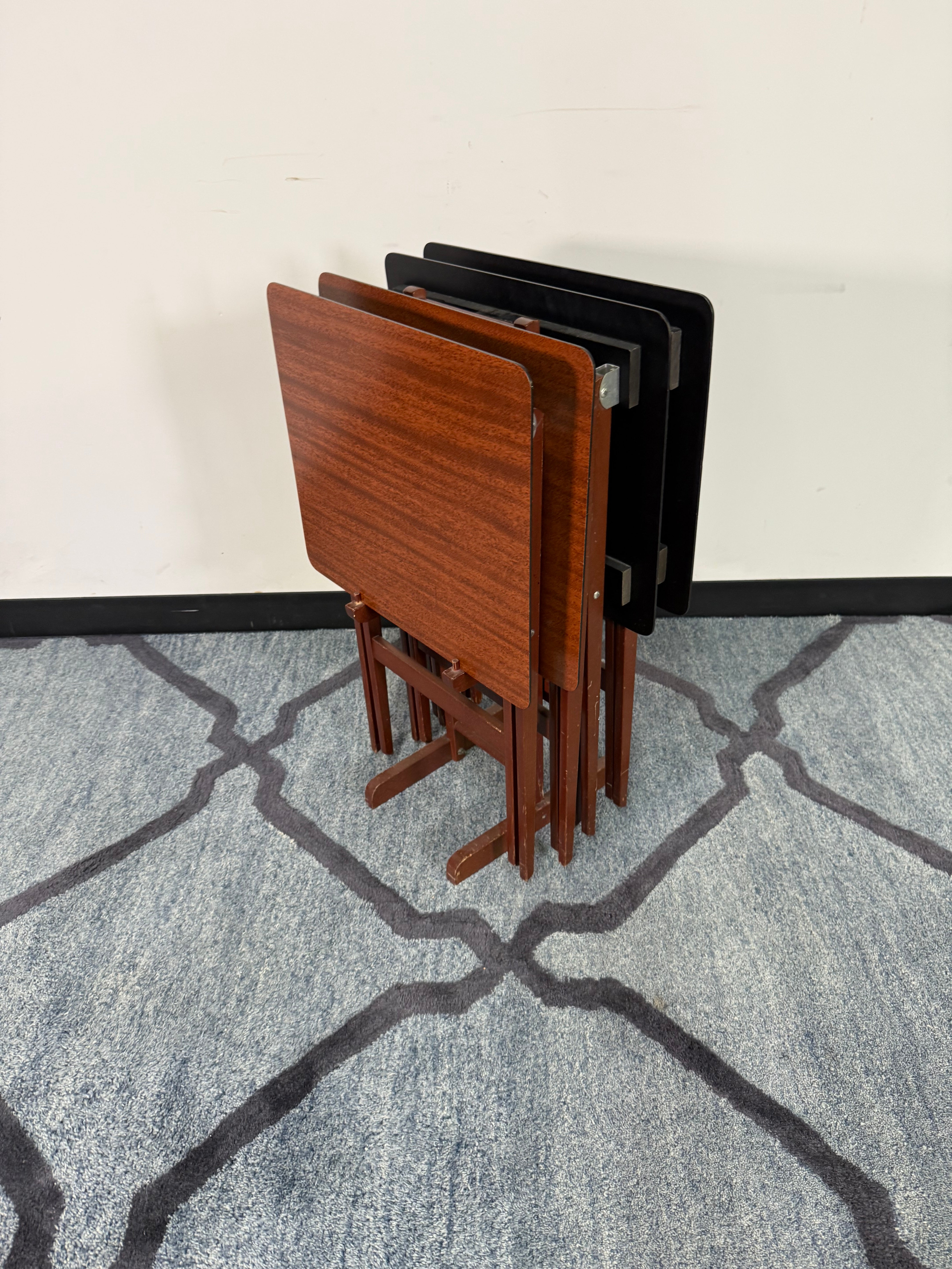 TV Tray Table Set with Stand