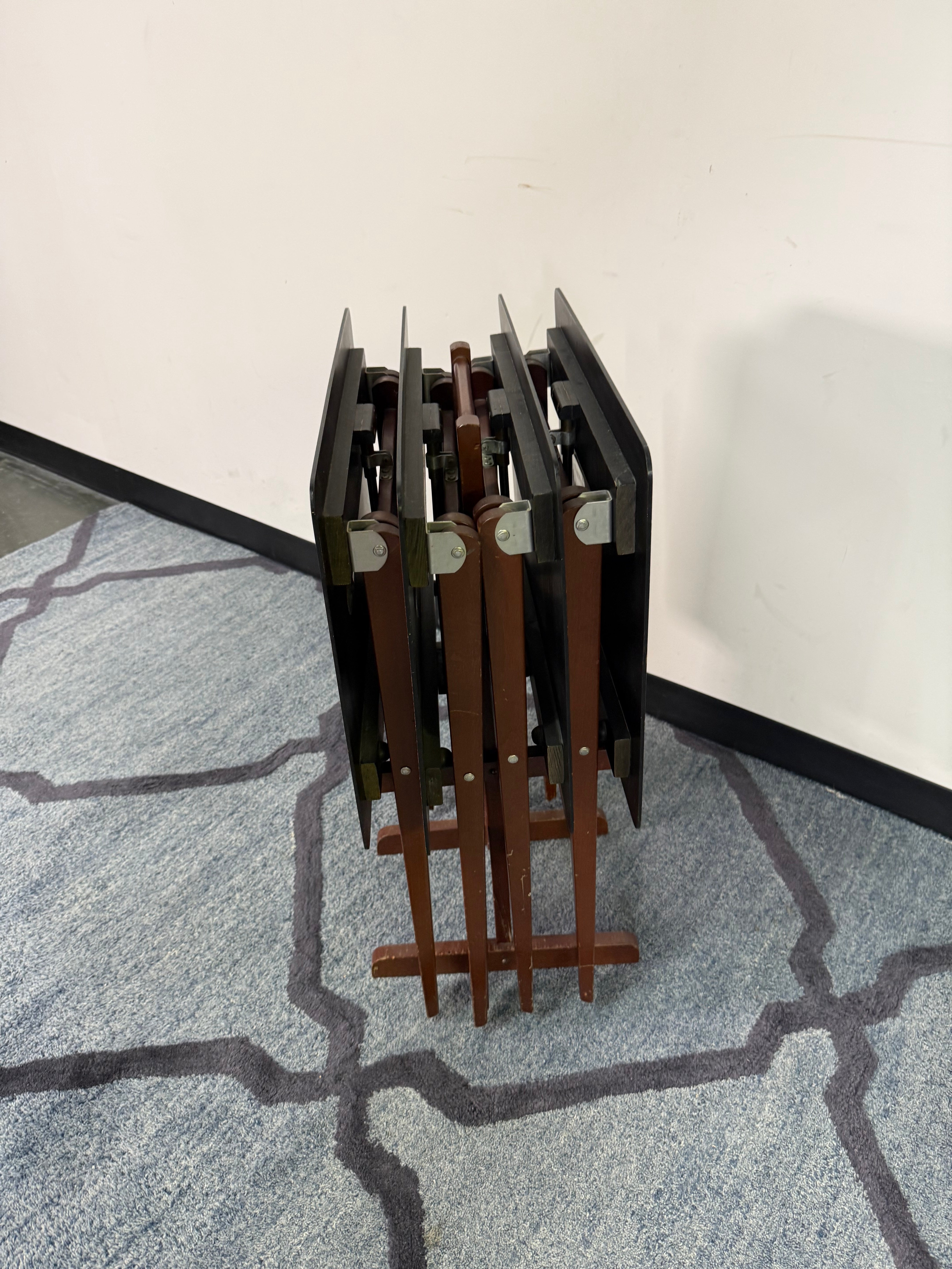 TV Tray Table Set with Stand