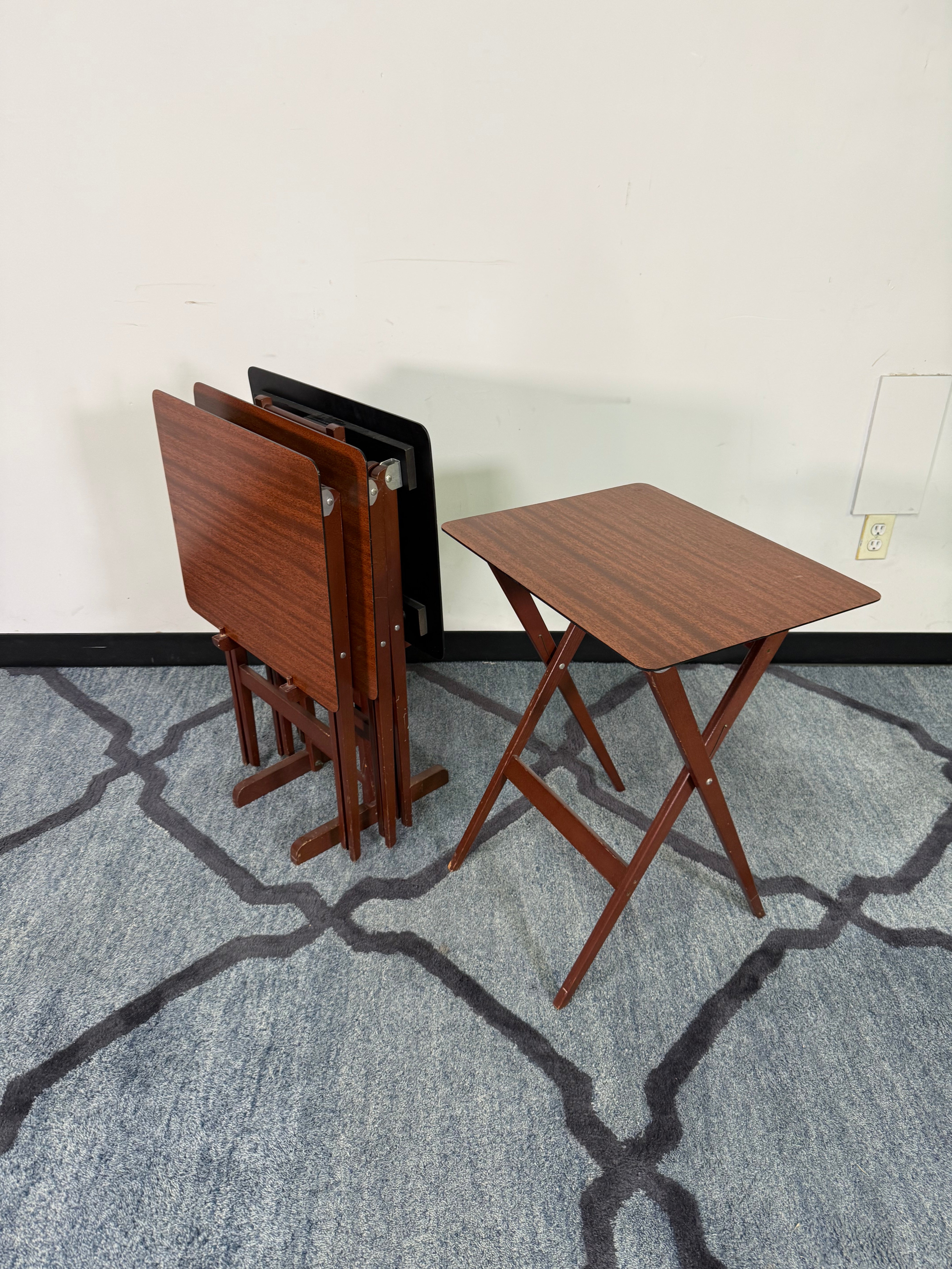 TV Tray Table Set with Stand