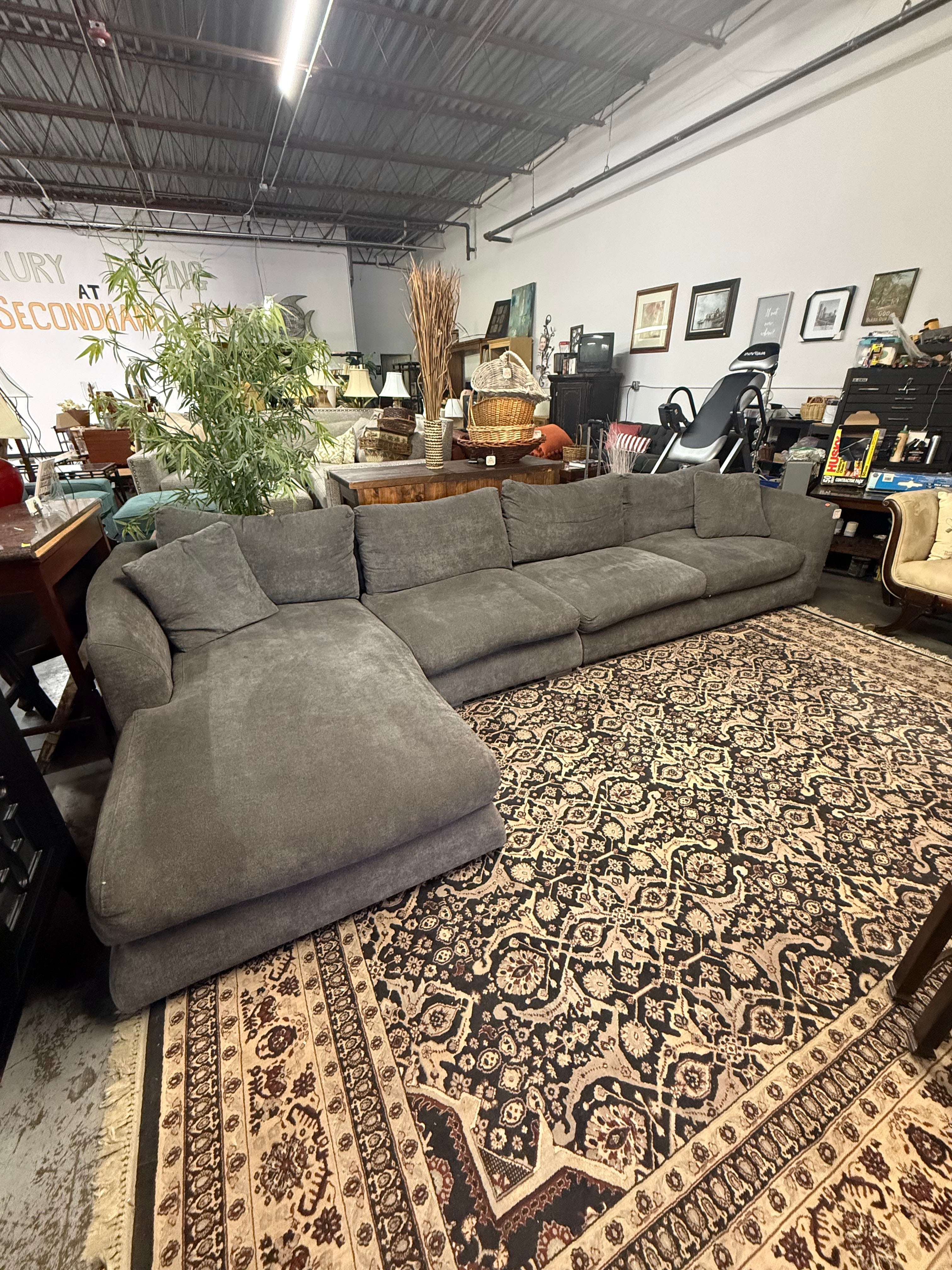 Oversized Cloud-Style Sectional Sofa