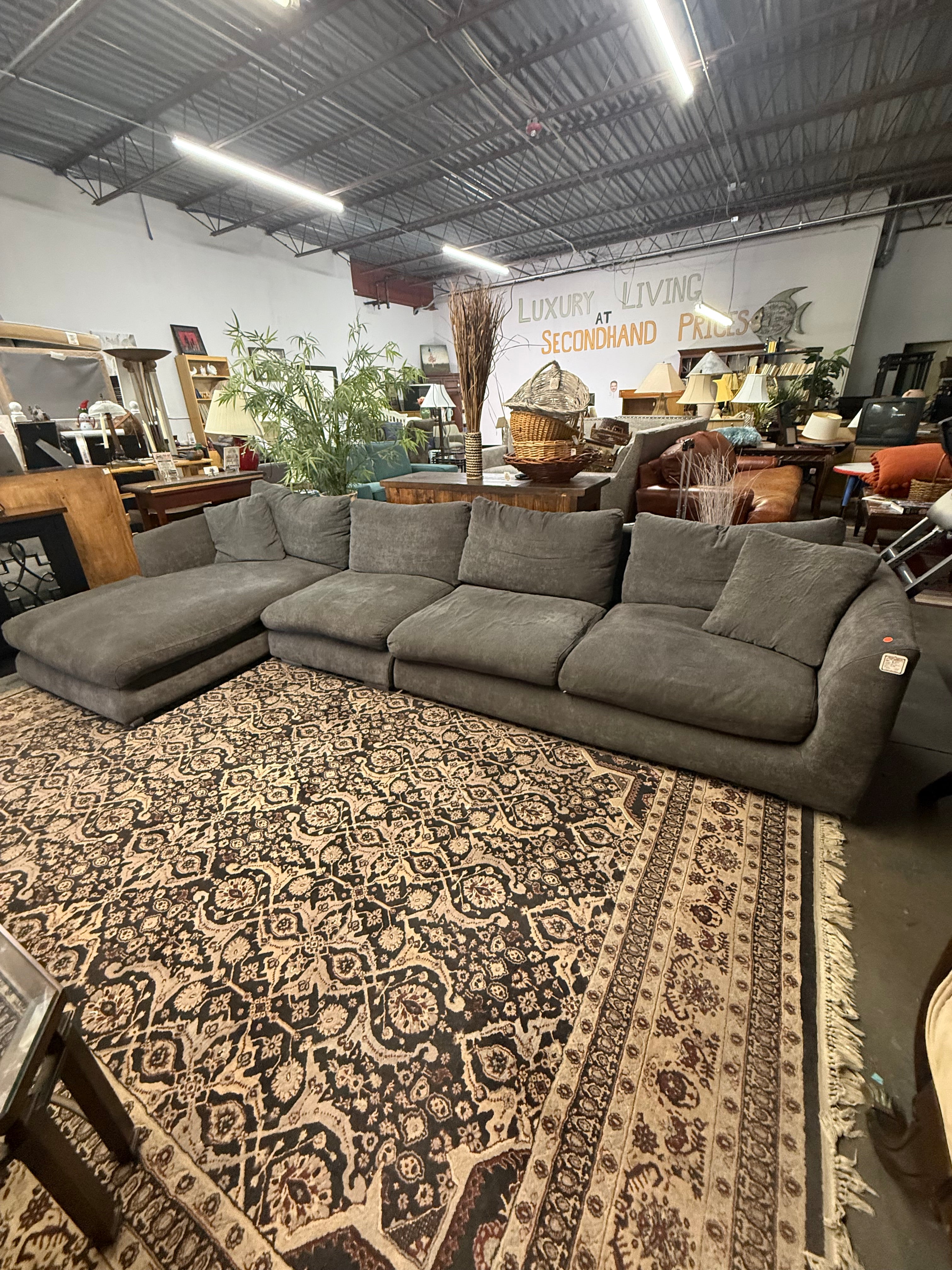 Oversized Cloud-Style Sectional Sofa