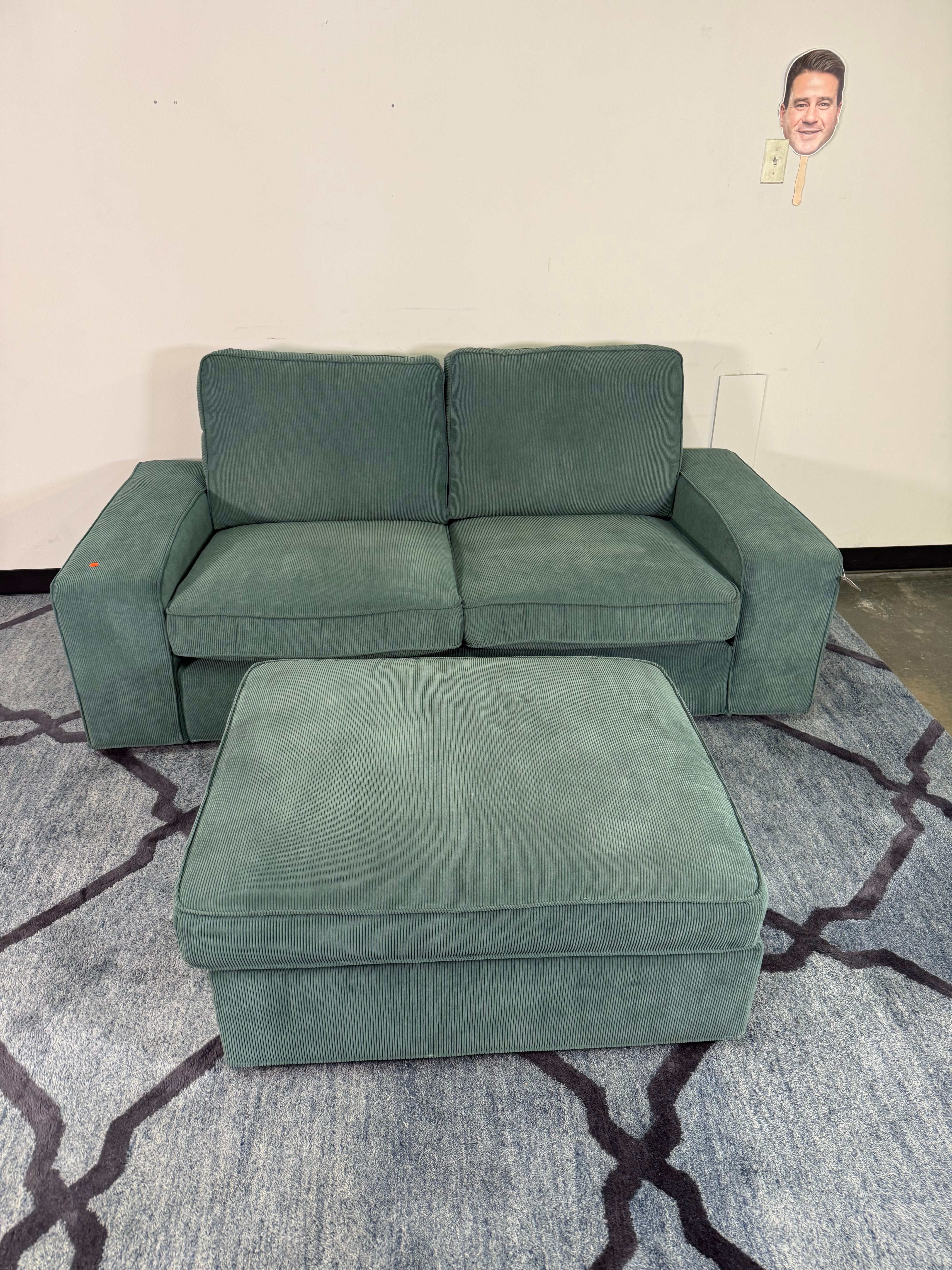 IKEA Kivik Loveseat & Storage Ottoman Set