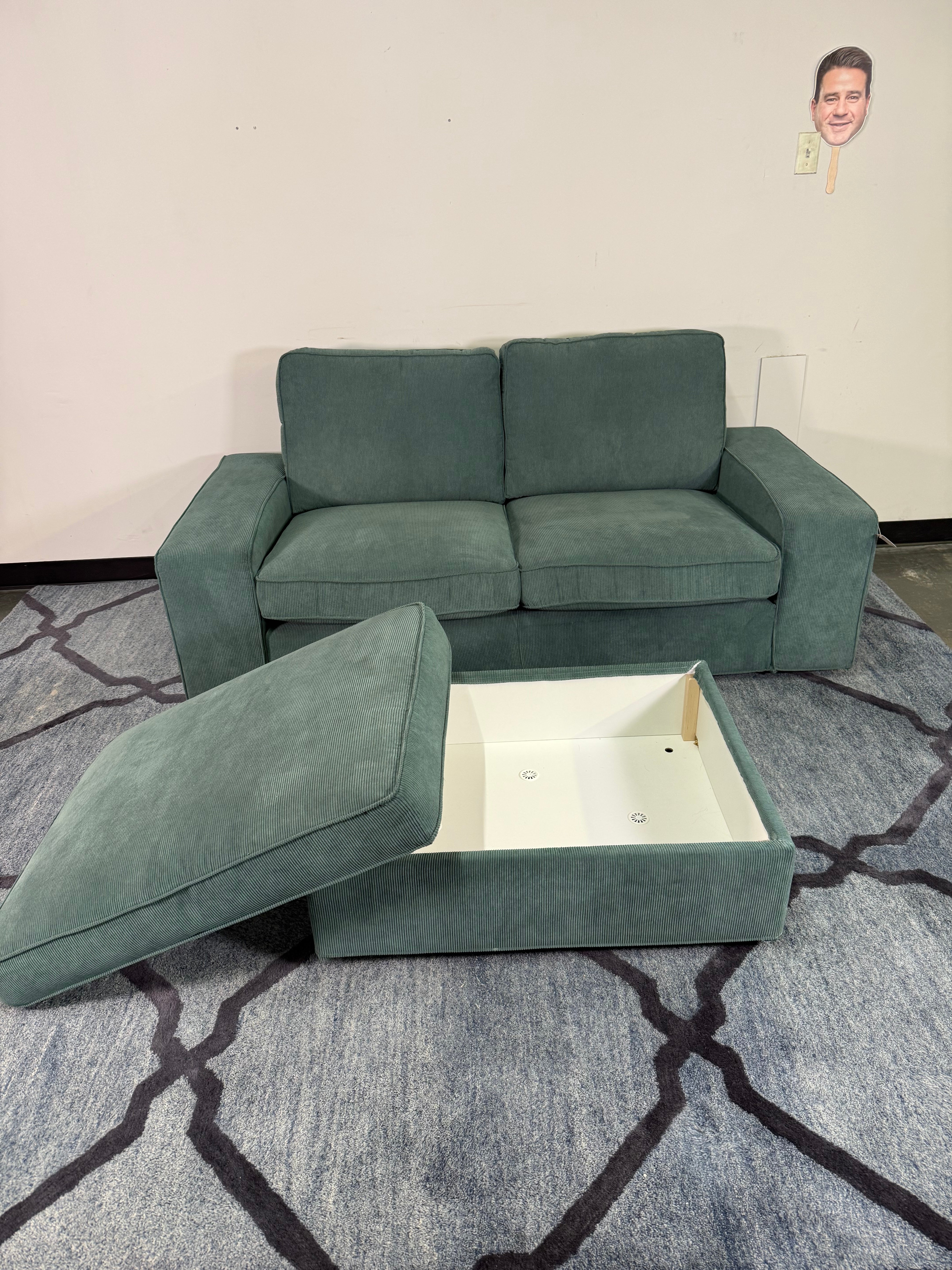 IKEA Kivik Loveseat & Storage Ottoman Set