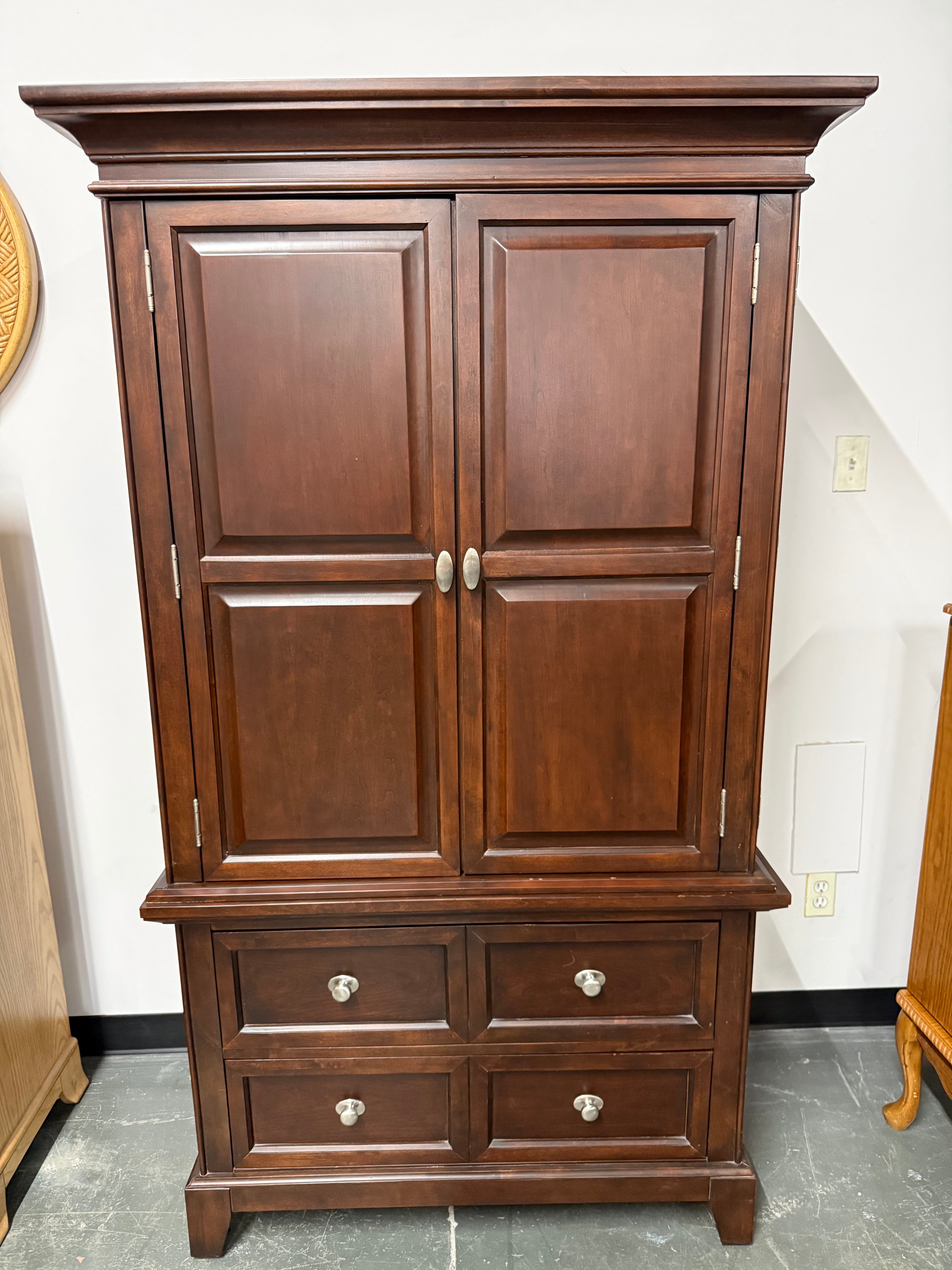 Classic Cherry Armoire – Tons of Storage & Beautiful Craftsmanship