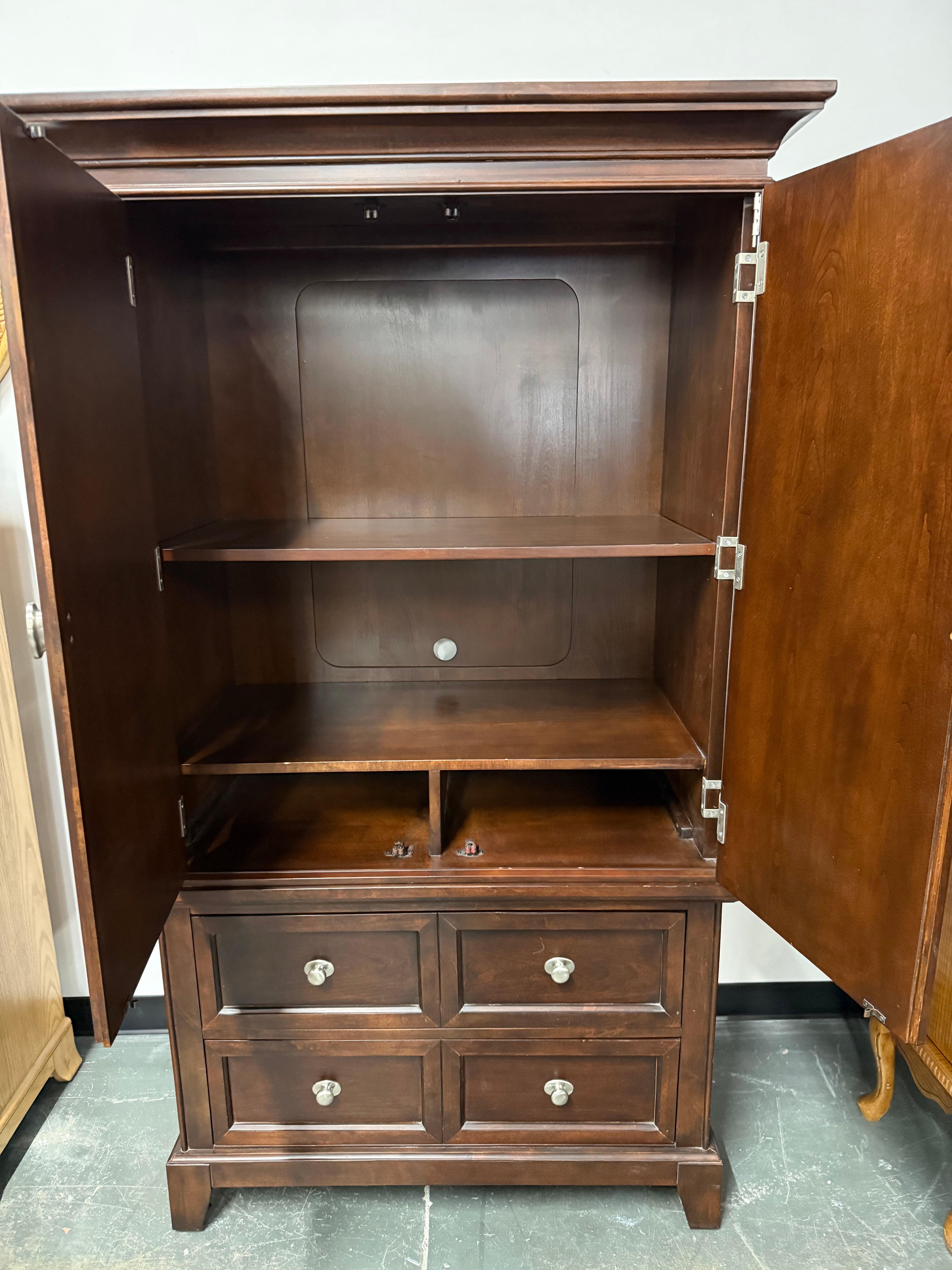 Classic Cherry Armoire – Tons of Storage & Beautiful Craftsmanship