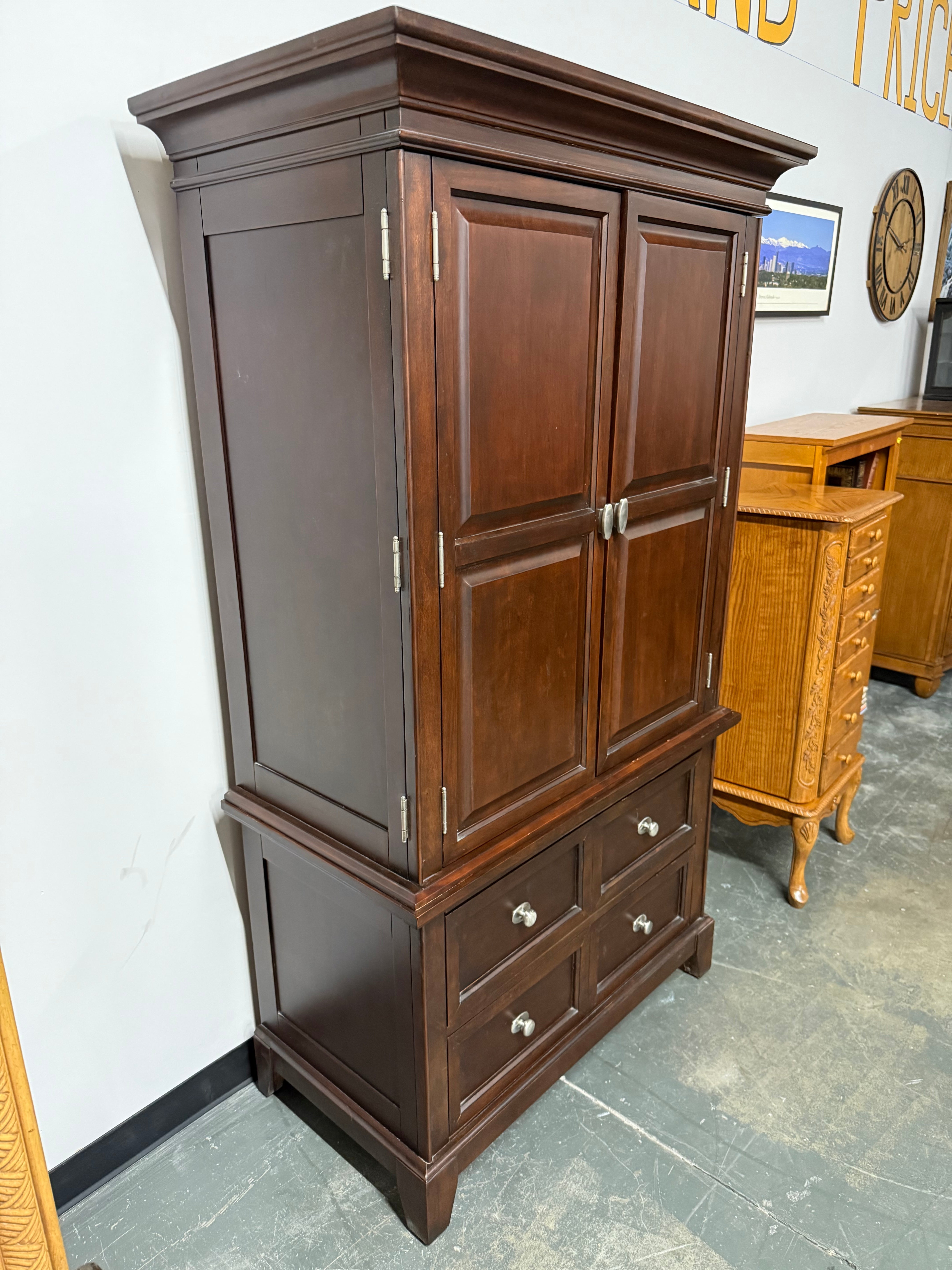 Classic Cherry Armoire – Tons of Storage & Beautiful Craftsmanship