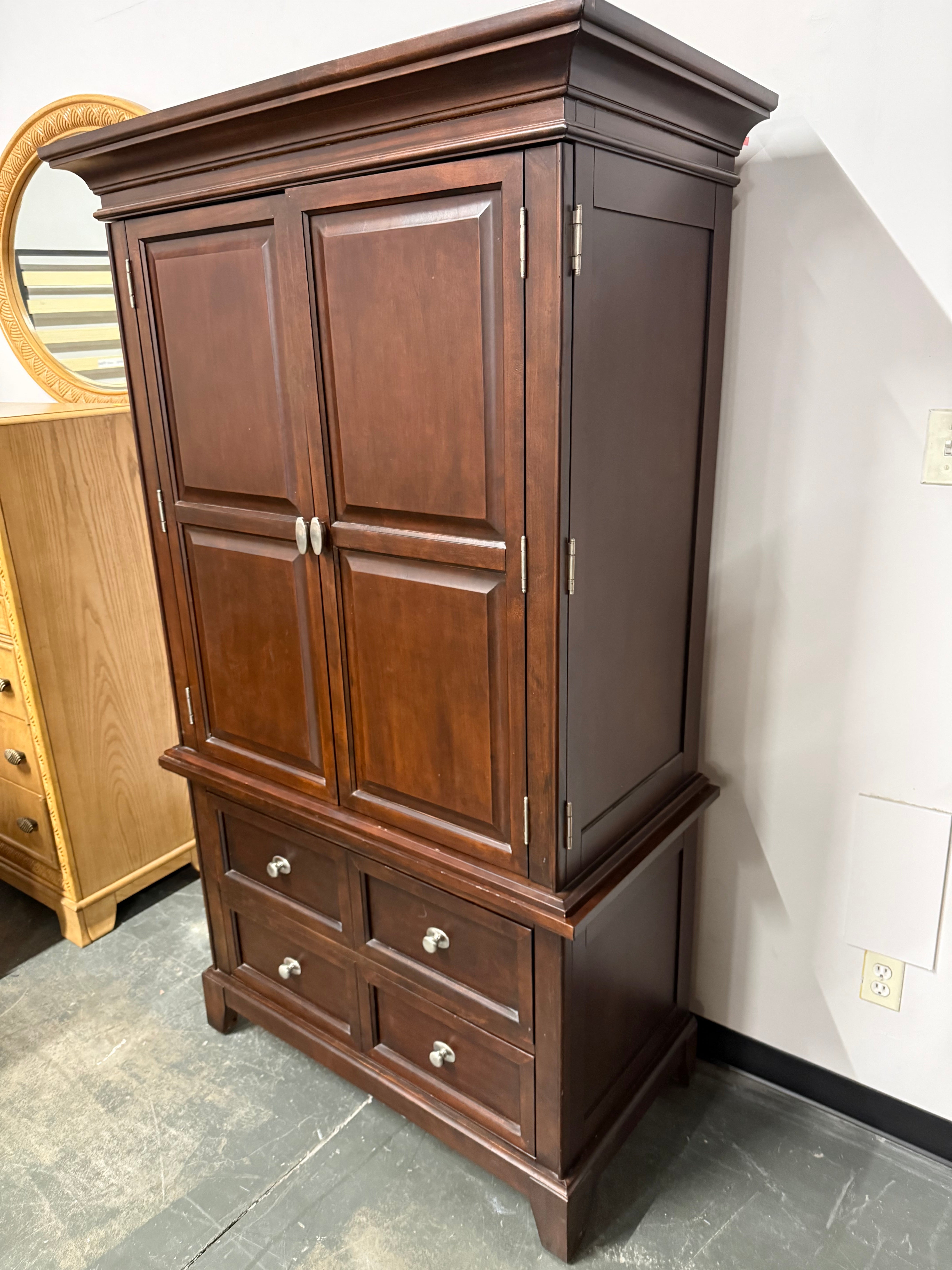 Classic Cherry Armoire – Tons of Storage & Beautiful Craftsmanship