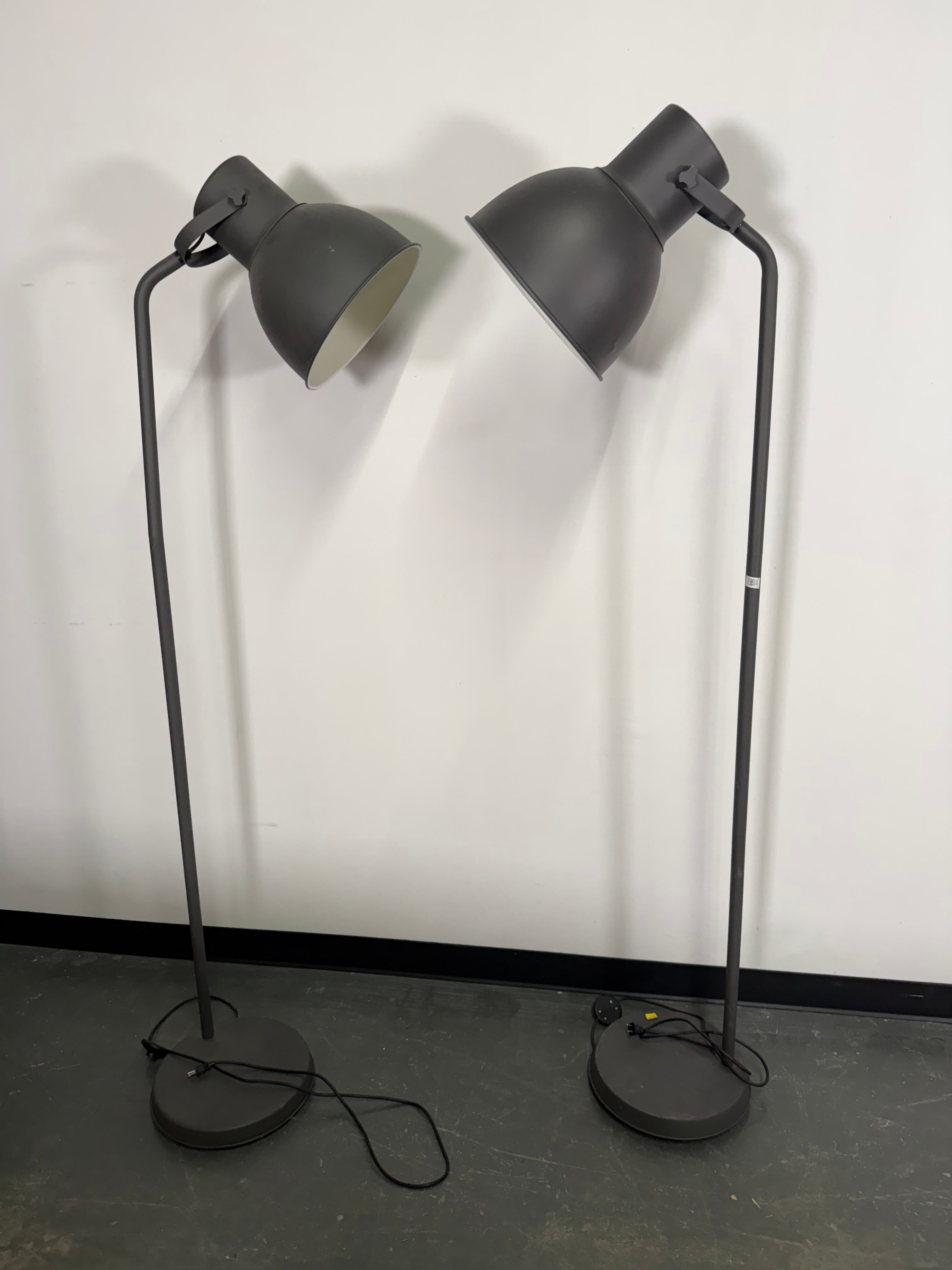 Rustic Black Floor Lamps (Set of 2)