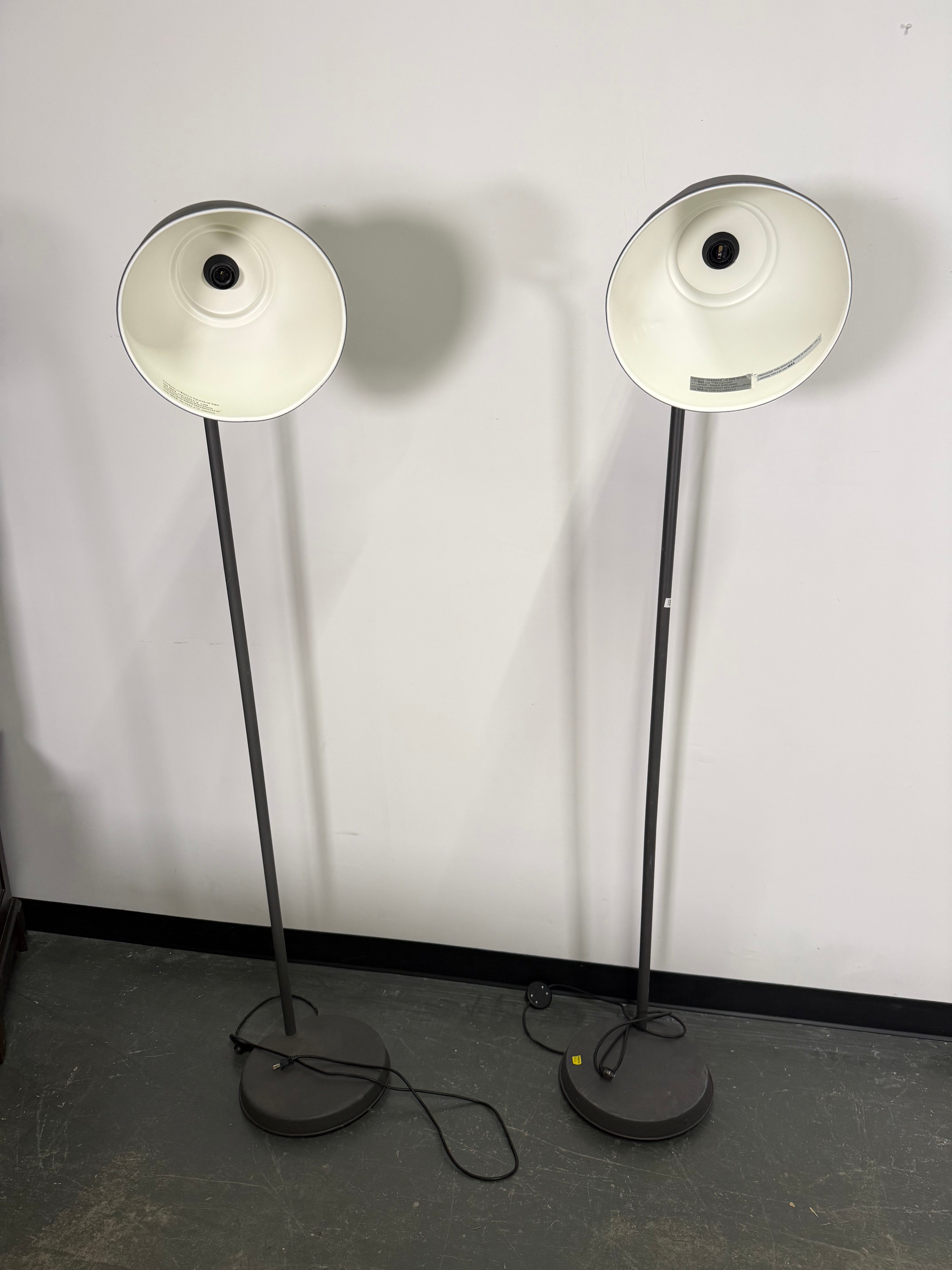Rustic Black Floor Lamps (Set of 2)