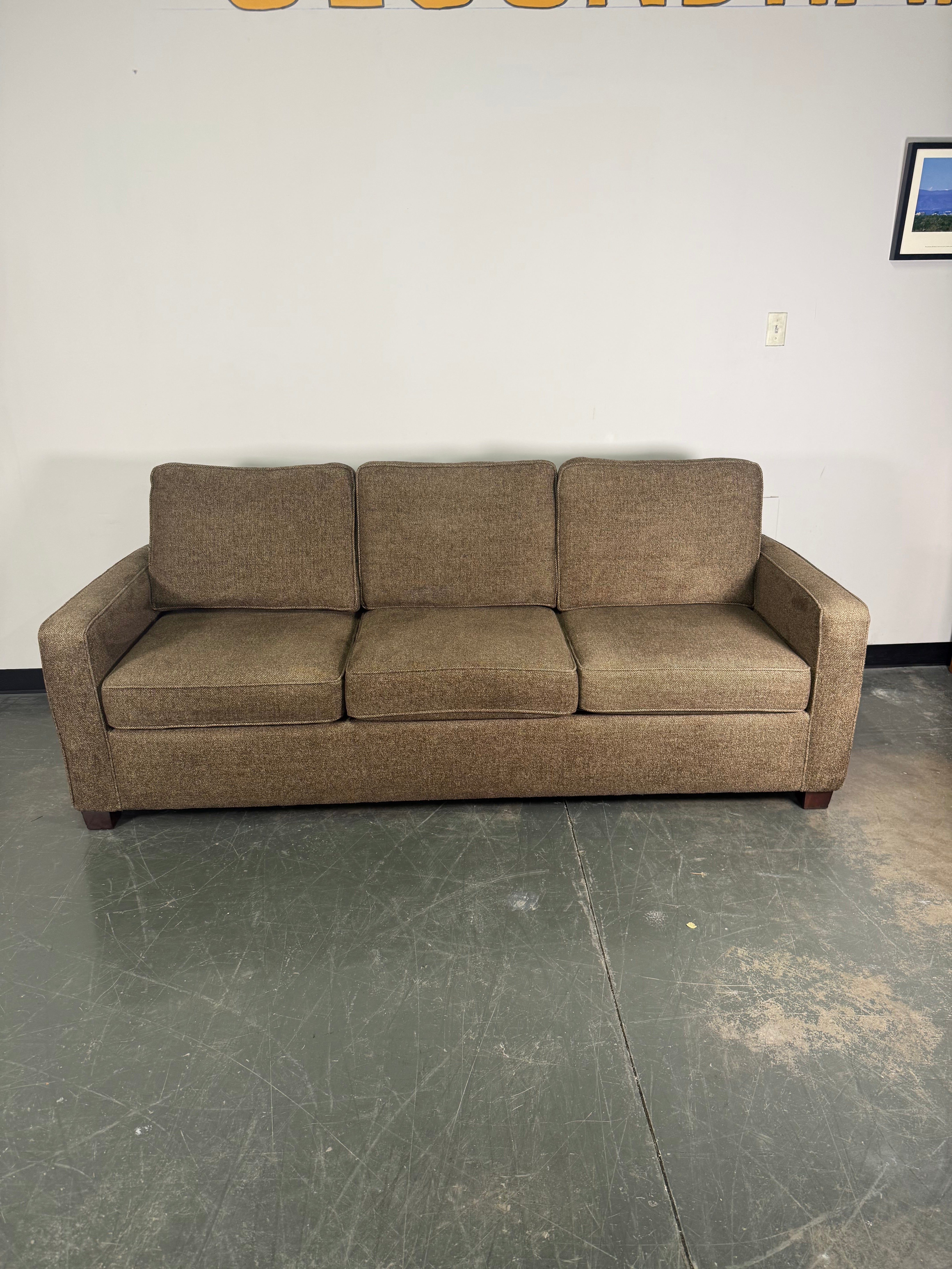 Classic Brown Fabric Sofa – Comfortable &amp; Timeless