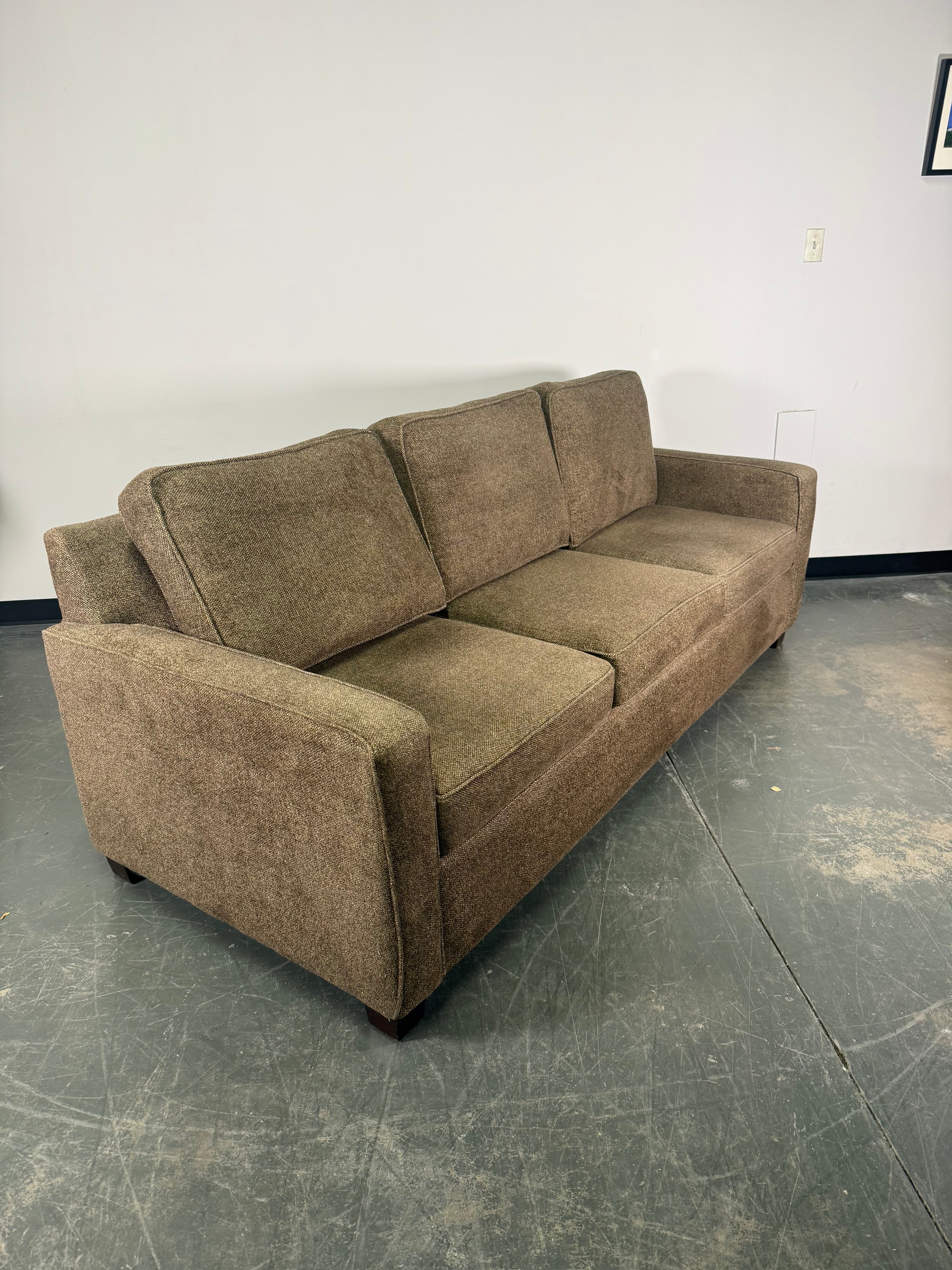 Classic Brown Fabric Sofa – Comfortable & Timeless